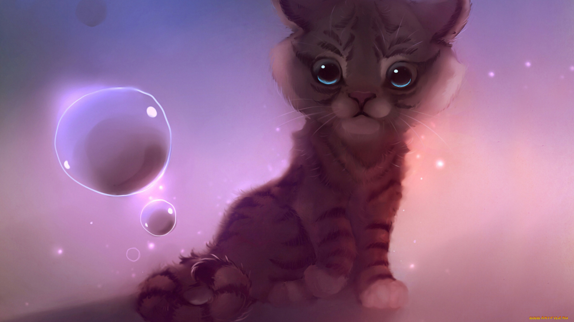 рисованные, животные, тигры, тигр