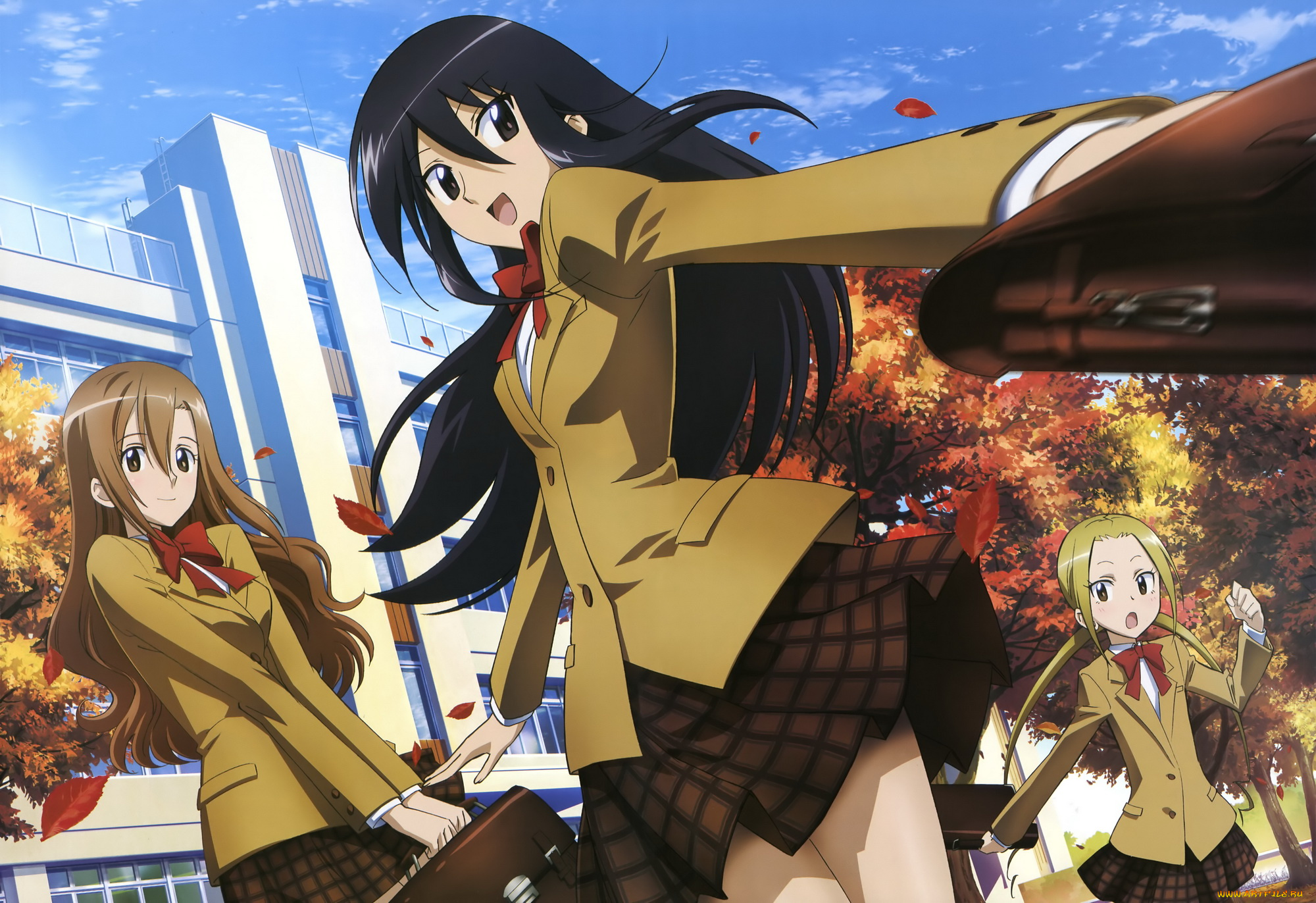 seitokai, yakuindomo, аниме, школьного, совета, члены