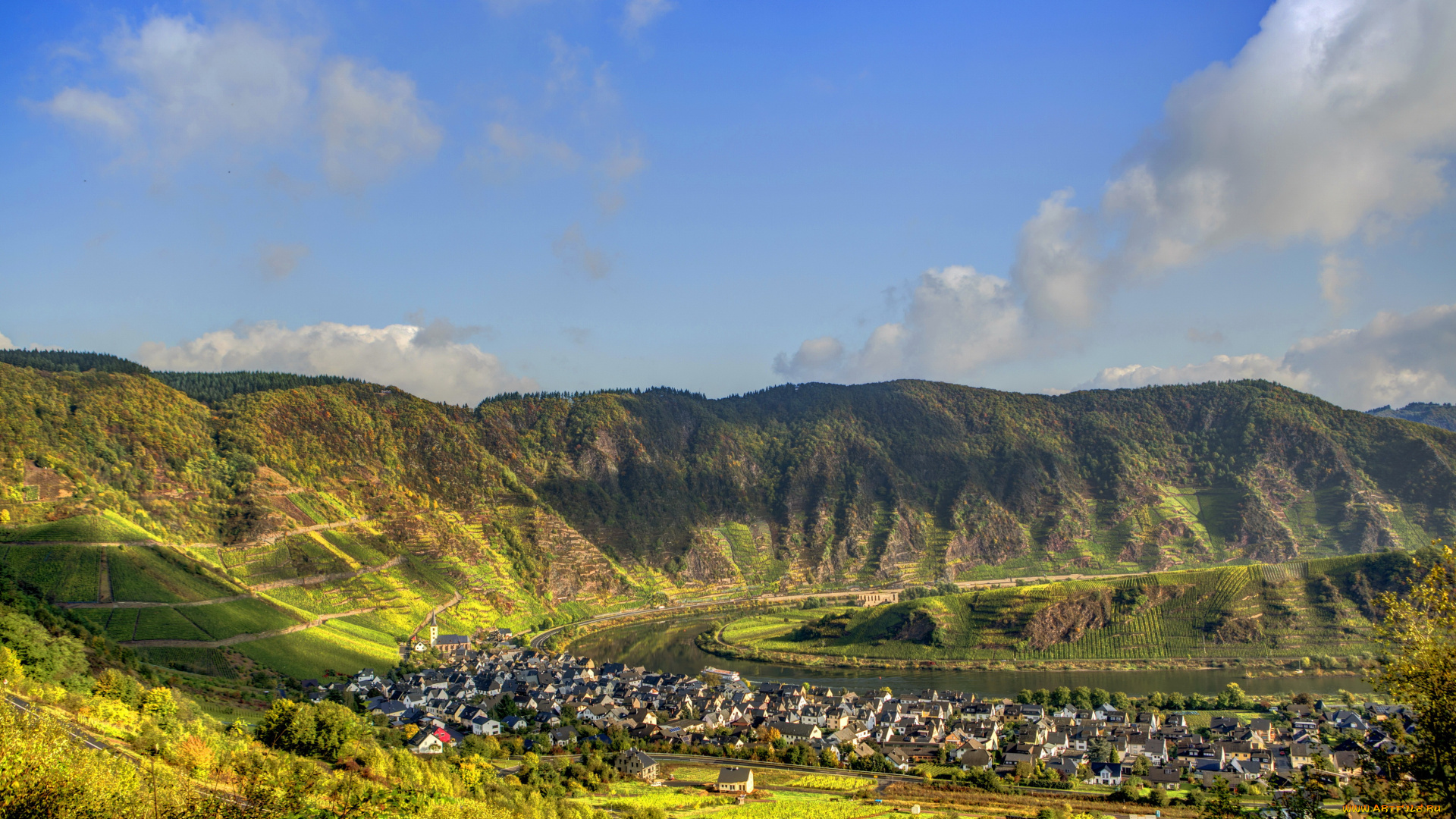 германия, брем, города, панорамы