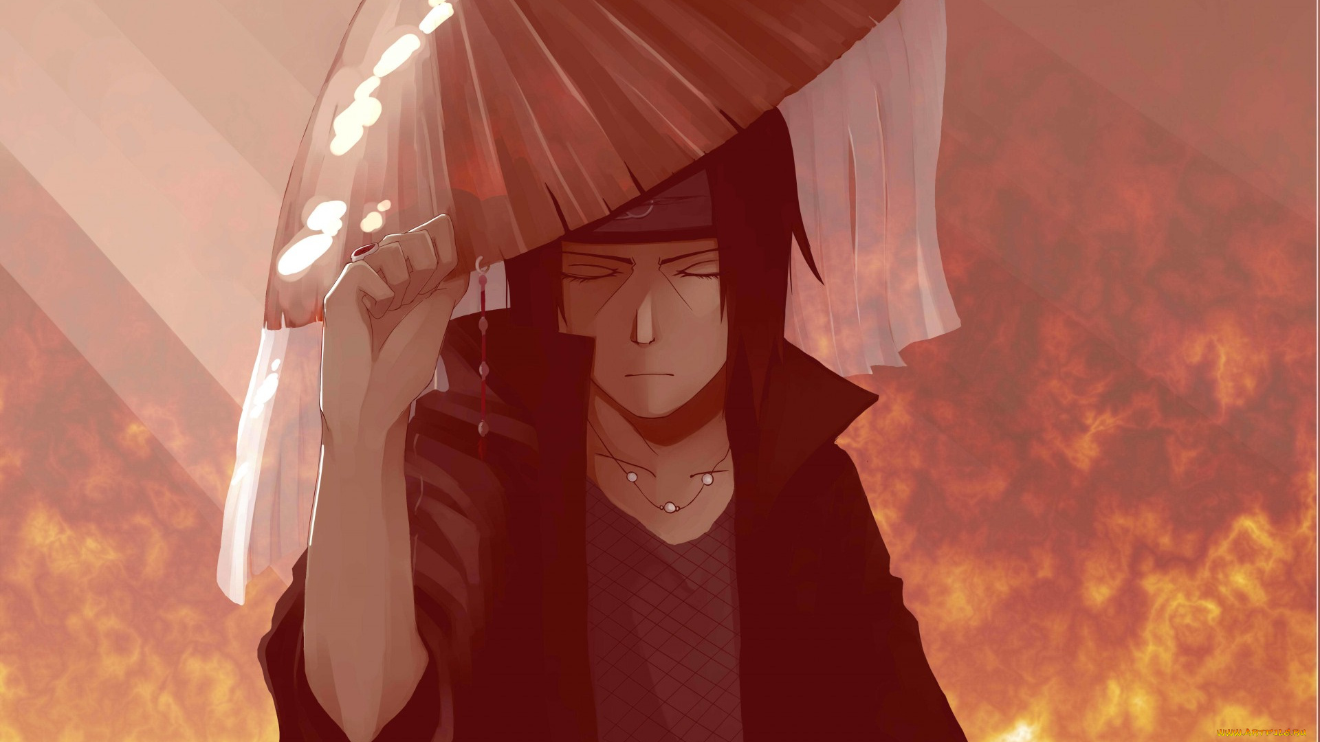 аниме, naruto, итачи, заря, головной, убор, акатцки