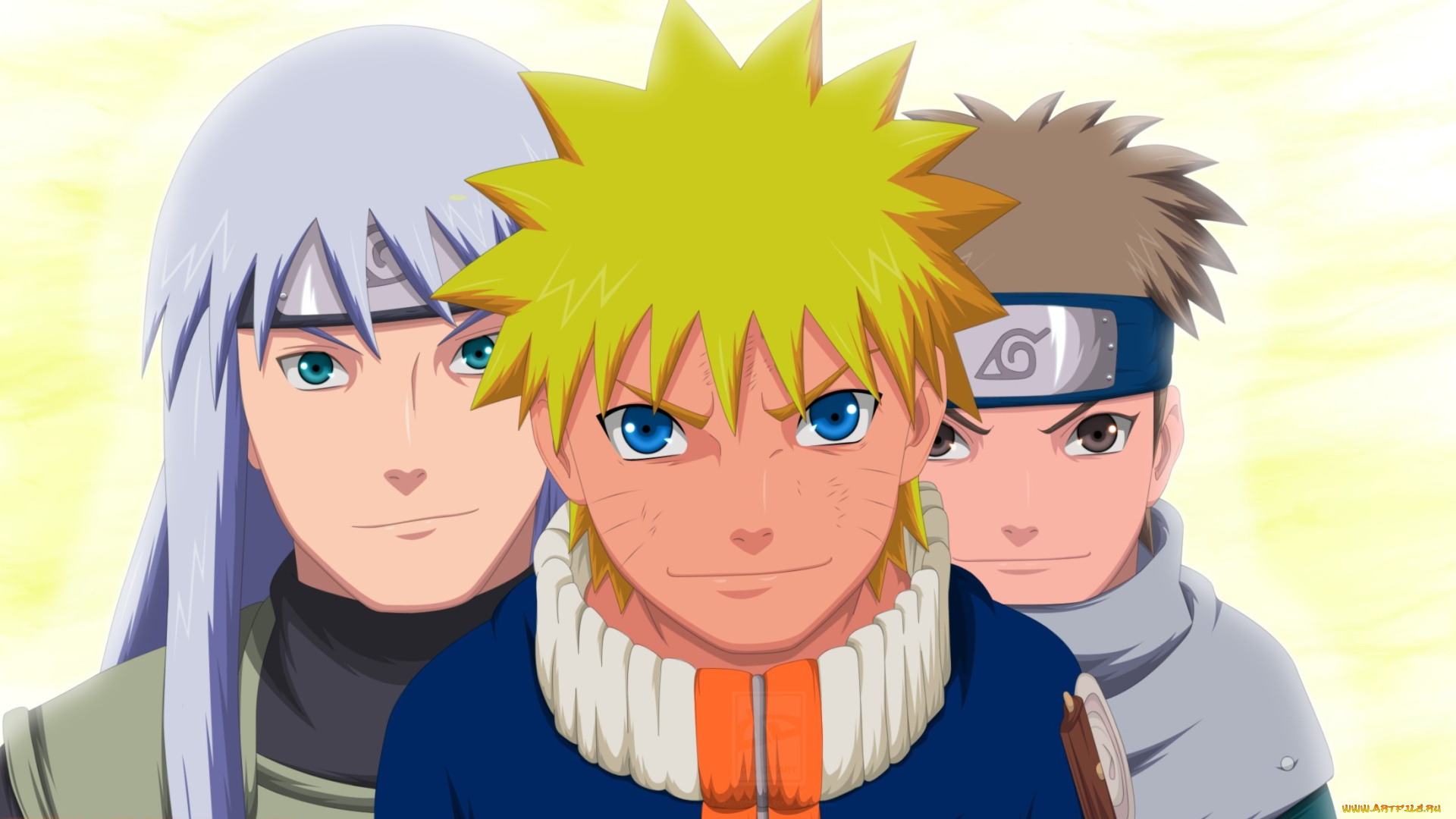 аниме, naruto, наруто, взгляд, парни