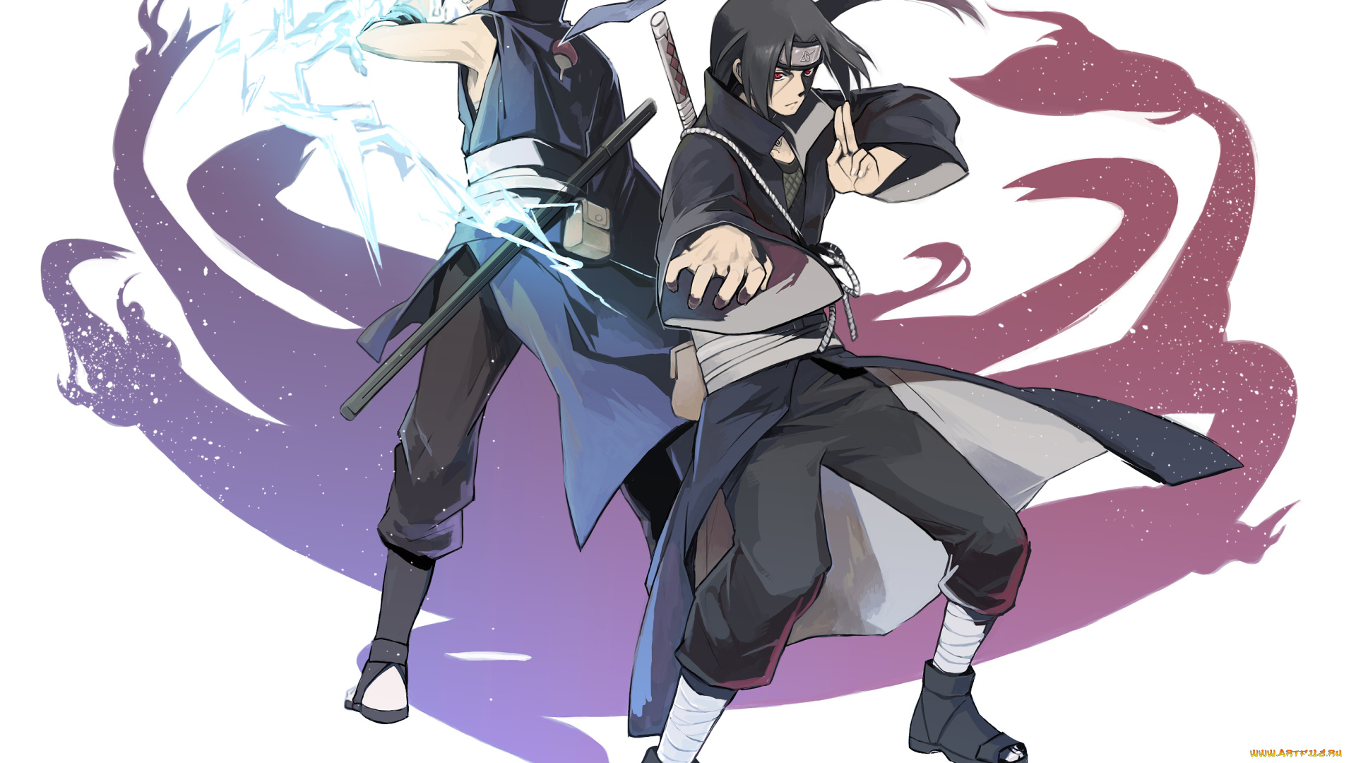 аниме, naruto, саске, наруто, братья, учиха, итачи