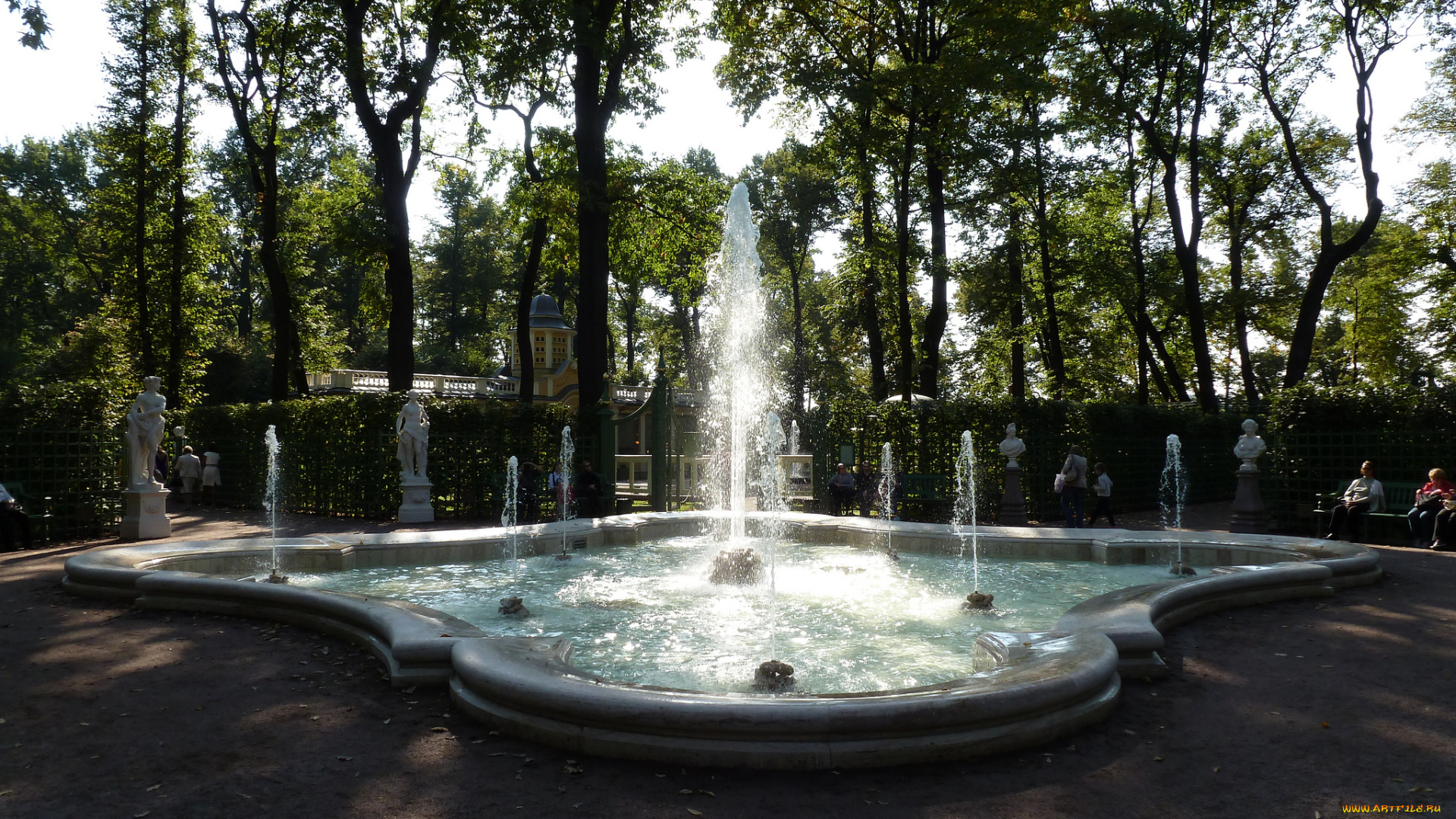 города, санкт-петербург, , петергоф, , россия, фонтан