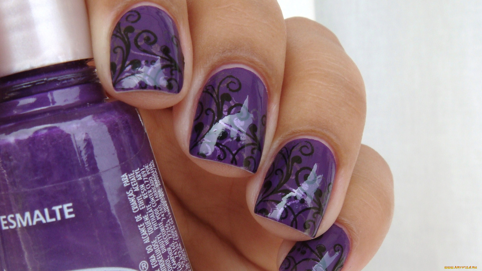 разное, руки, узор, лак, ногти