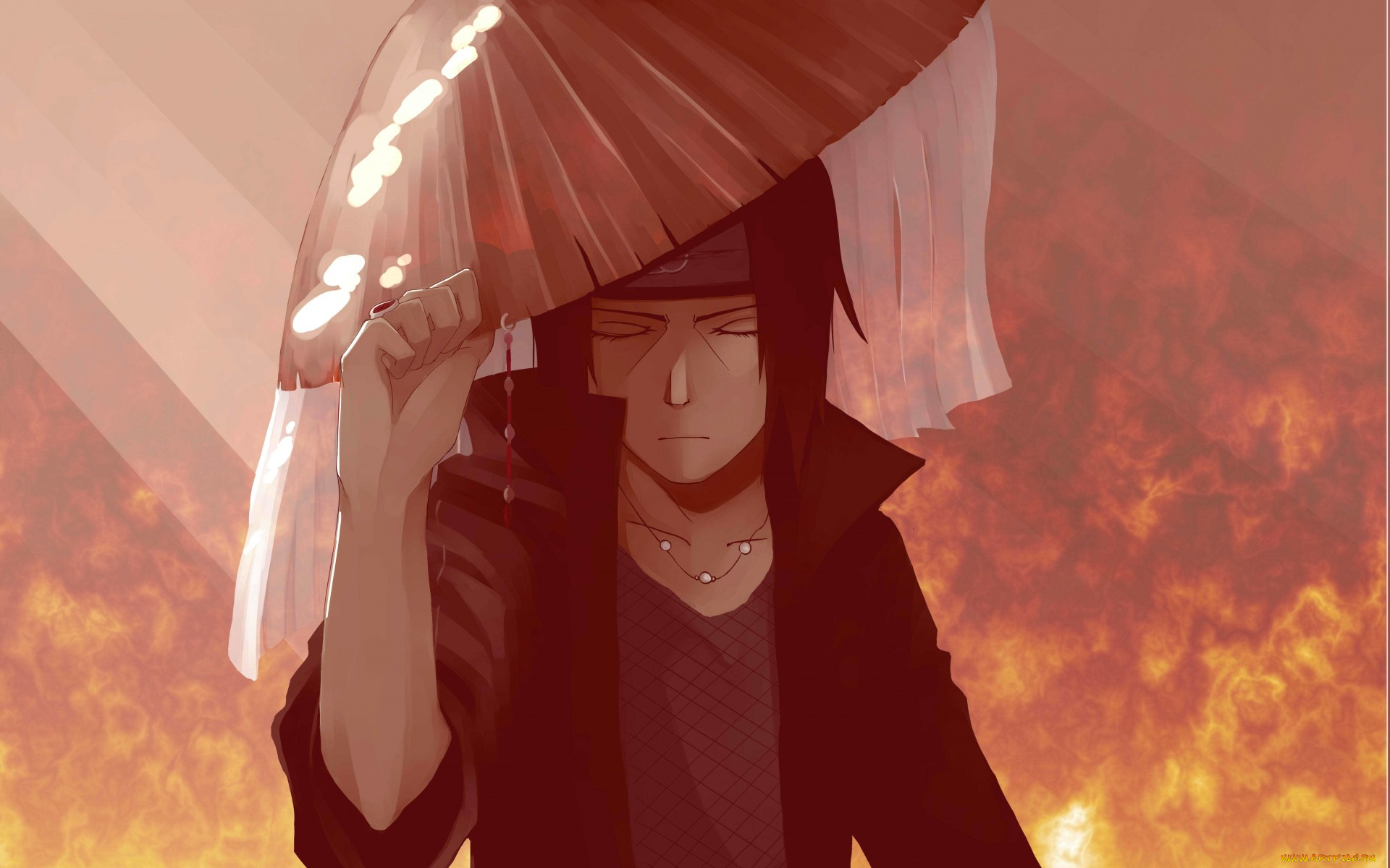 аниме, naruto, итачи, заря, головной, убор, акатцки