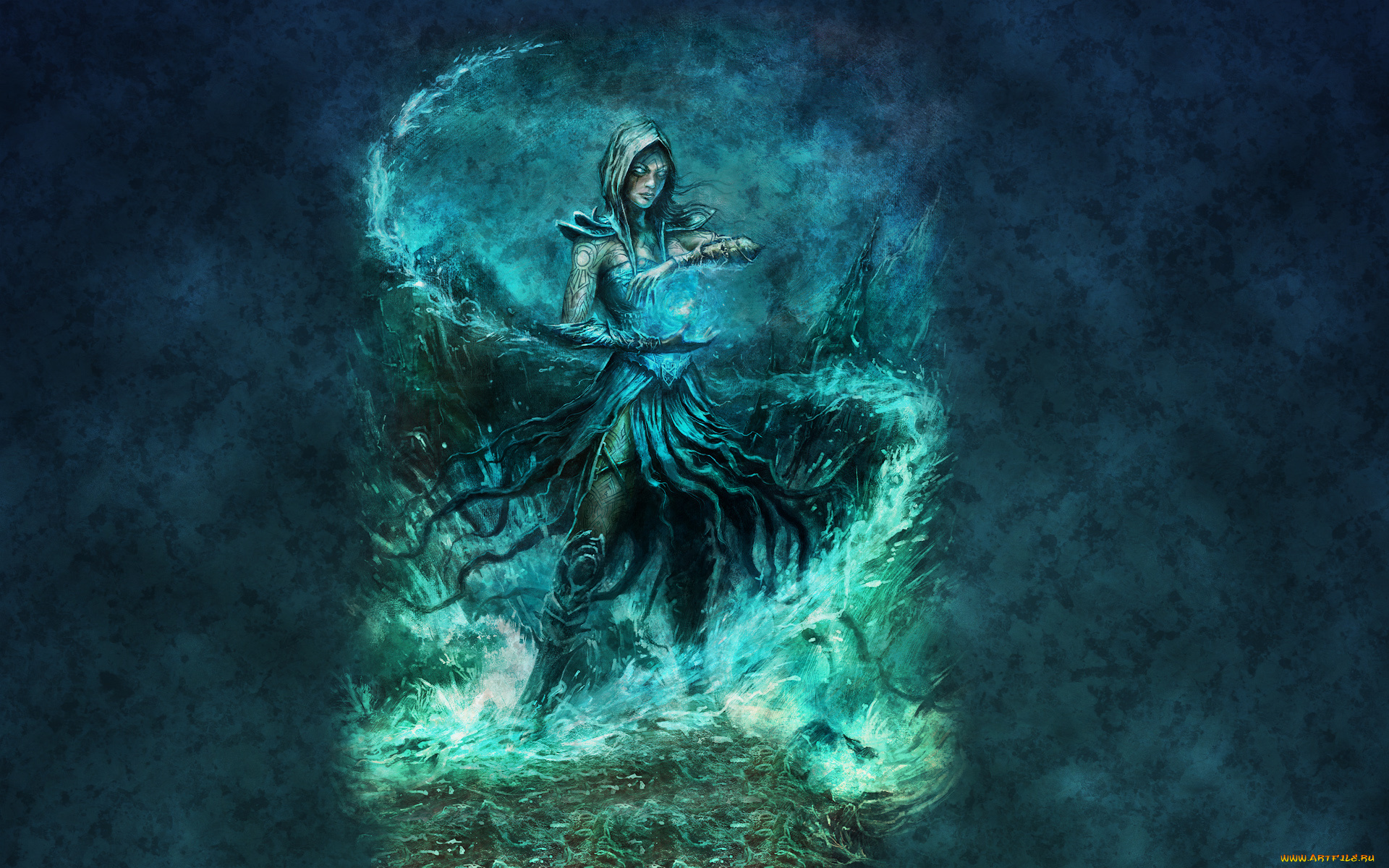 девушка, фэнтези, маги, , волшебники, магия, энергия