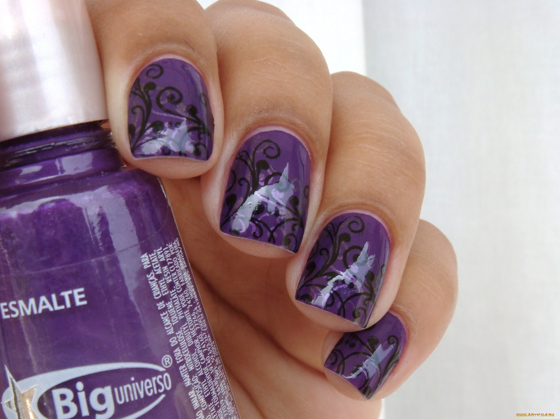 разное, руки, узор, лак, ногти