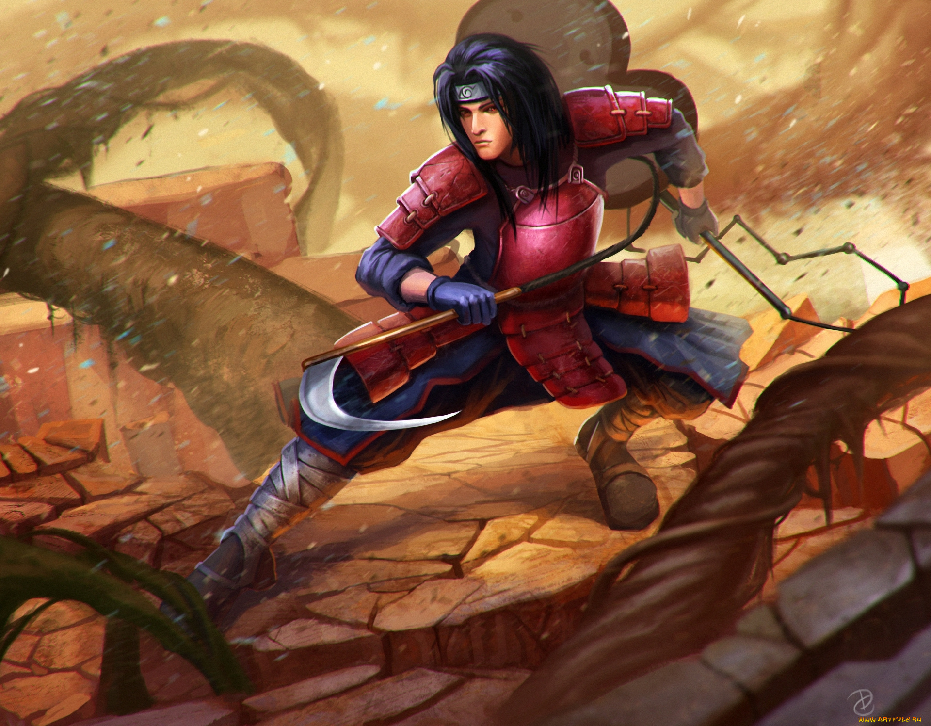 аниме, naruto, стойка, орудие, нечистивое, воскрешение, учиха, мадара