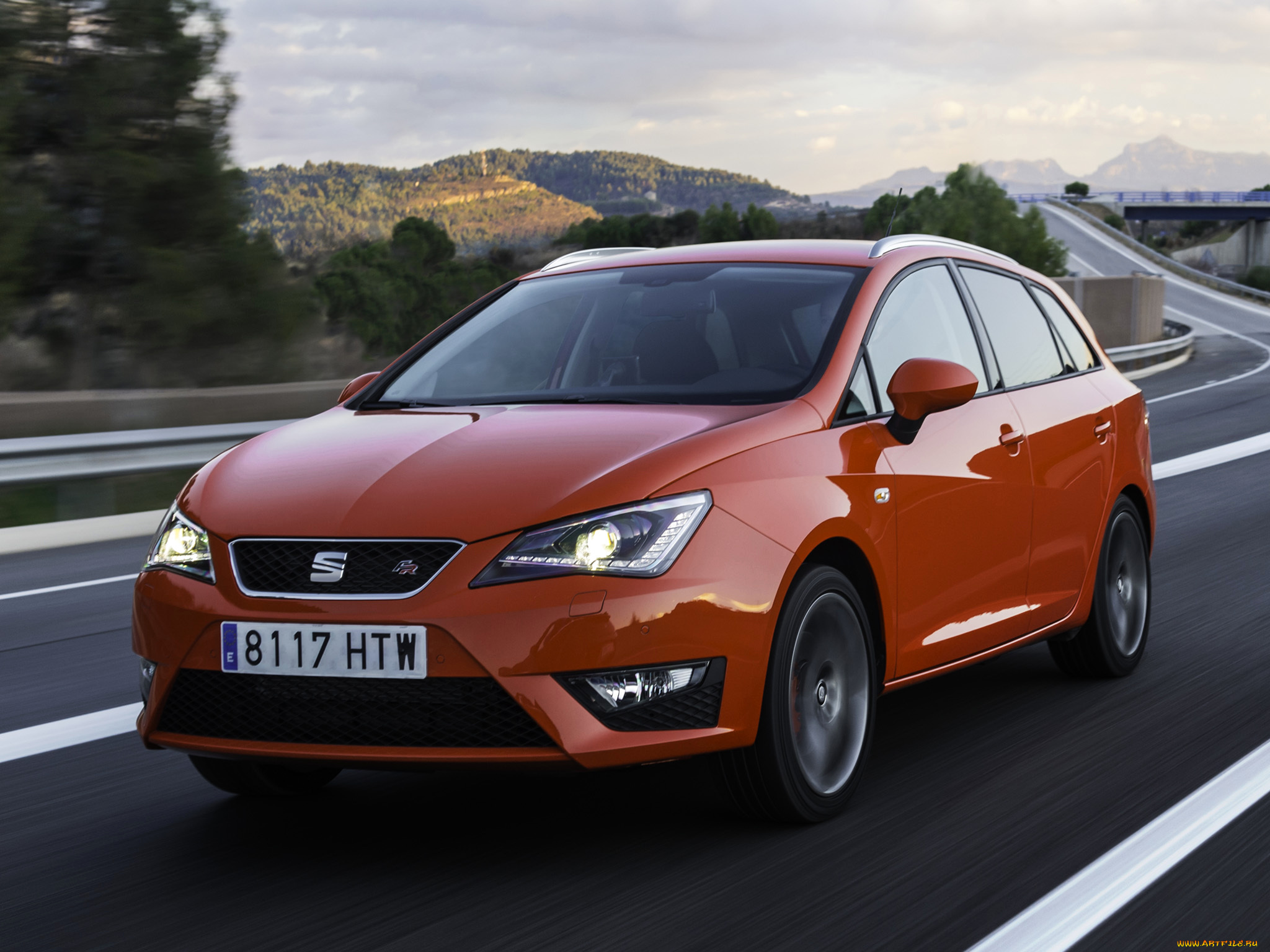 автомобили, seat, ibiza, st, fr, красный