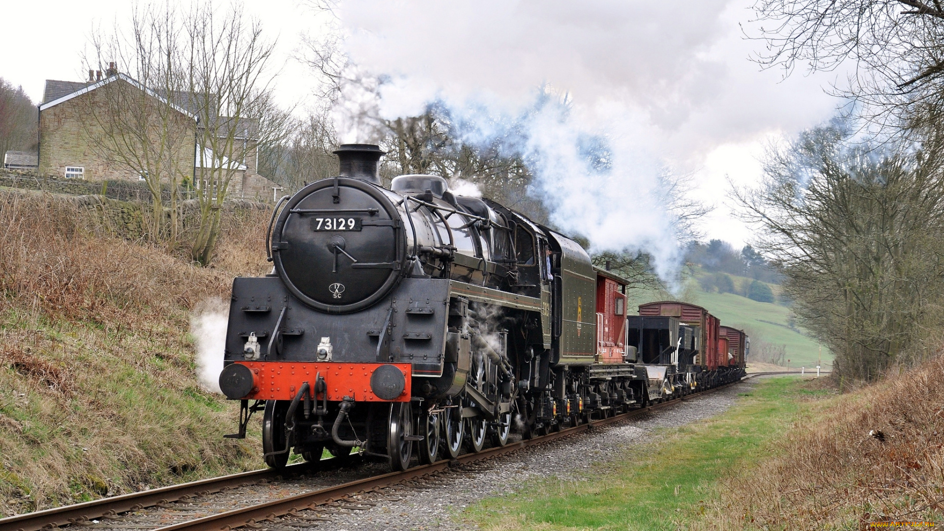 техника, паровозы, паровоз, дорога, железная