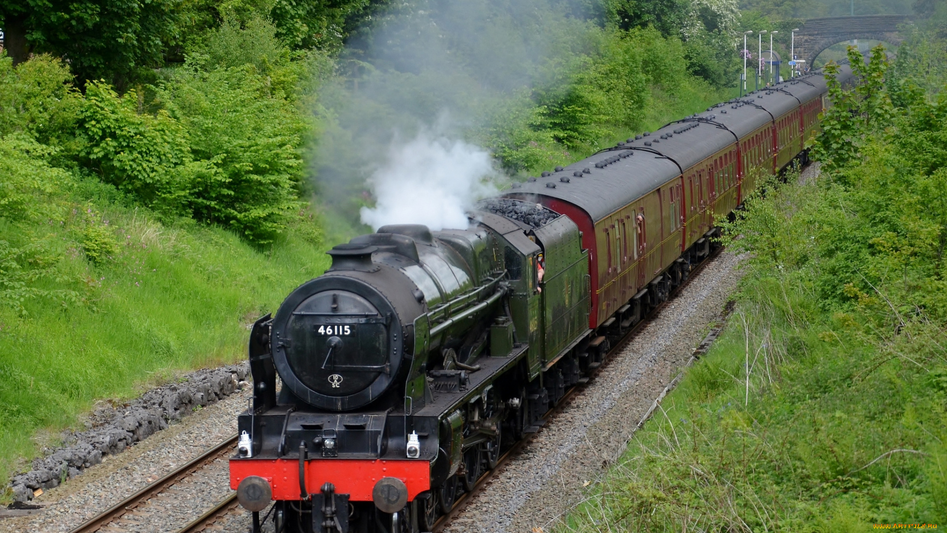 техника, паровозы, паровоз, дорога, железная