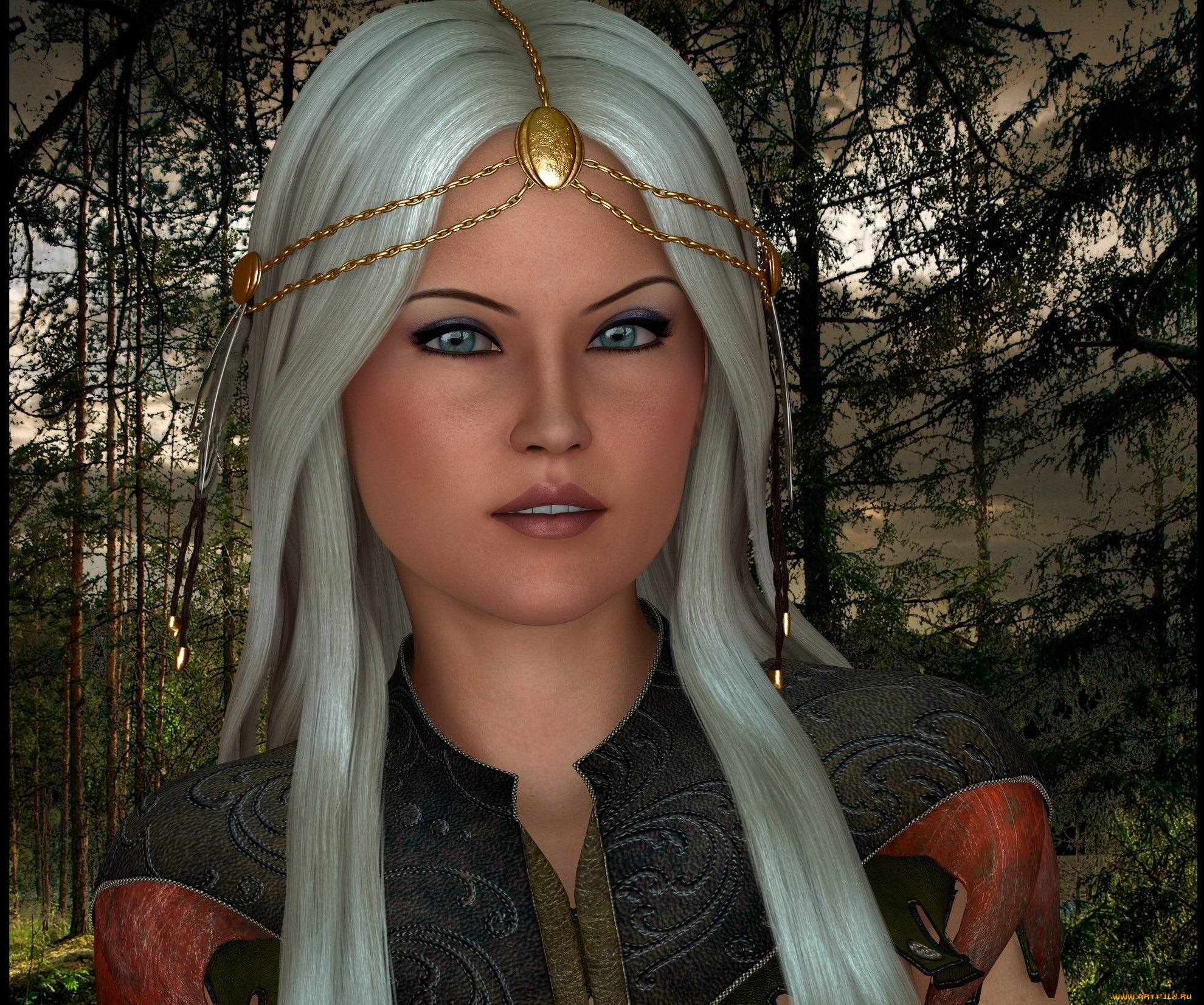 3д, графика, портрет, , portraits, девушка, фон, взгляд