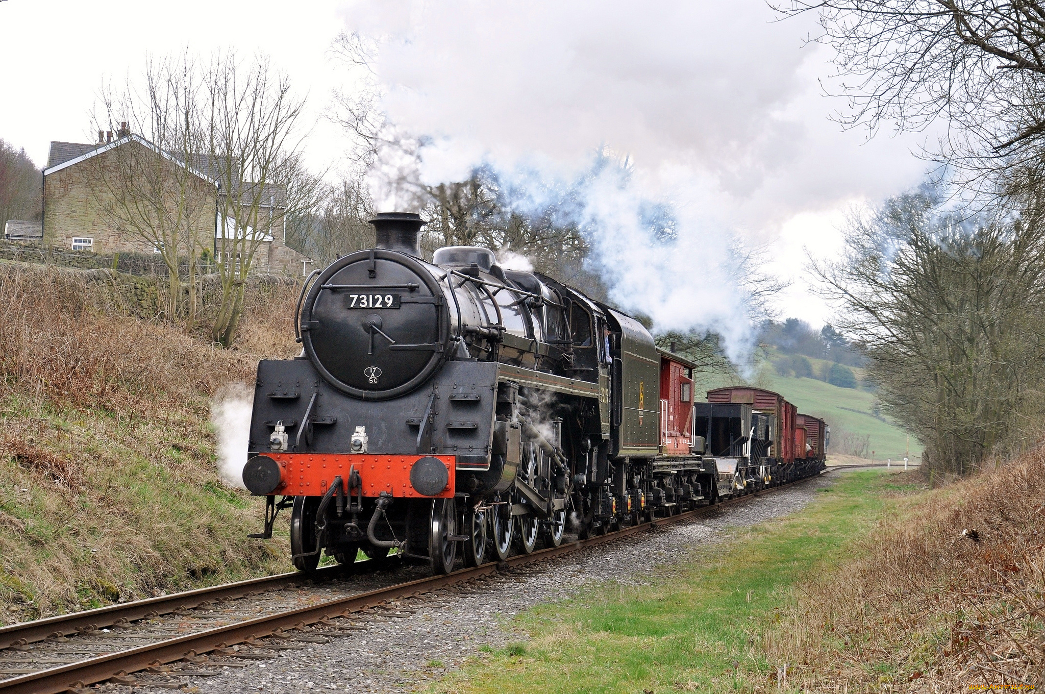 техника, паровозы, паровоз, дорога, железная
