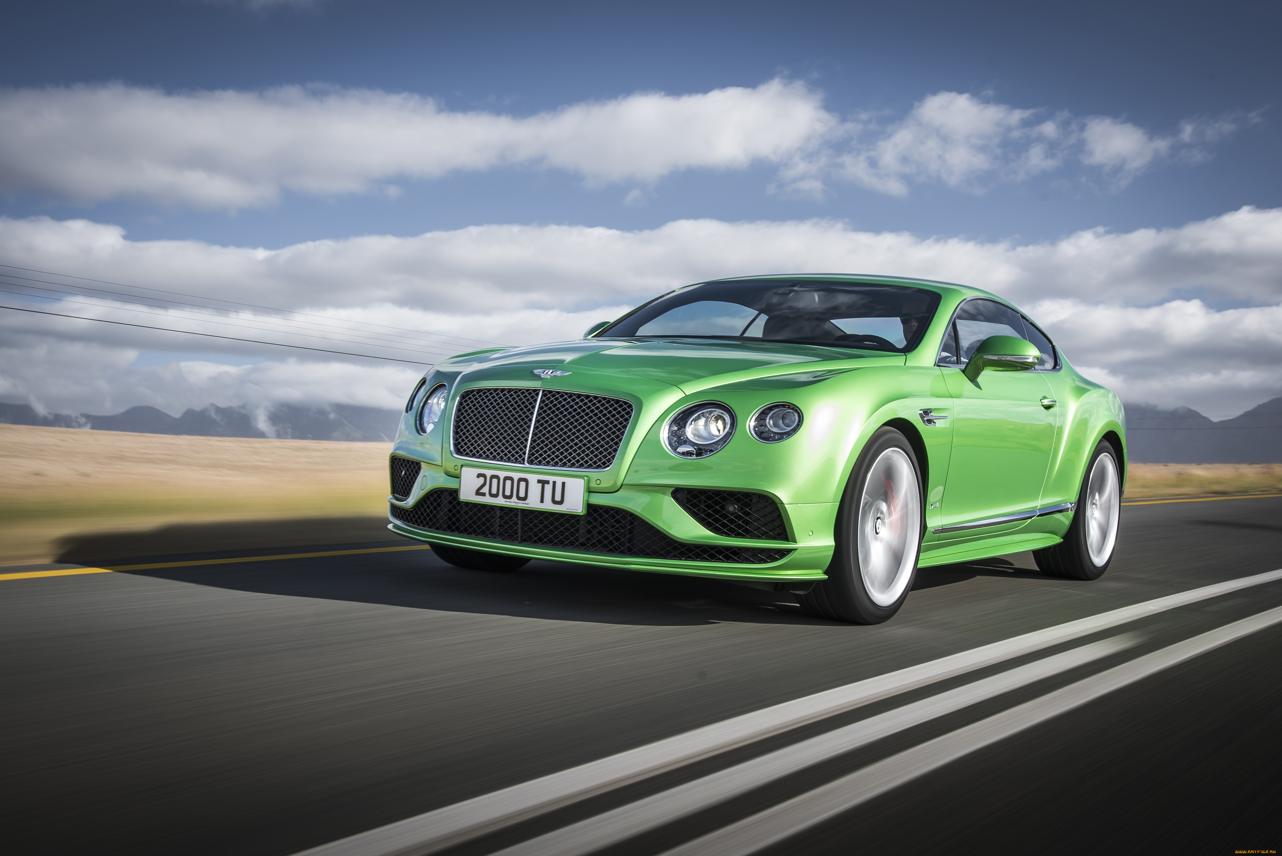 автомобили, bentley, continental, gt, speed, 2015г, зеленый