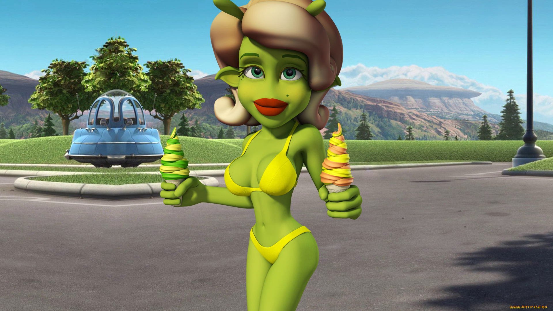 3д, графика, существа, , creatures, интерьер, персонаж