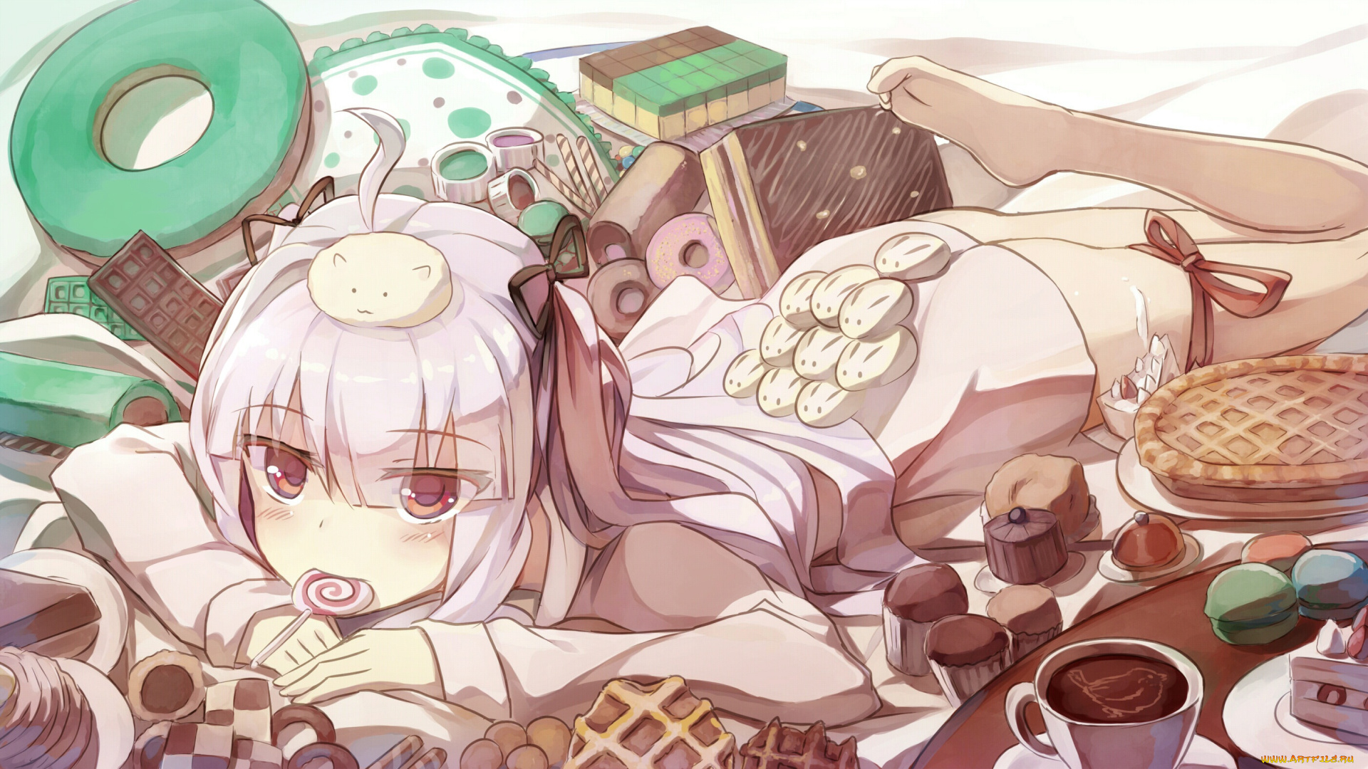 аниме, absolute, duo, сладости, девочка