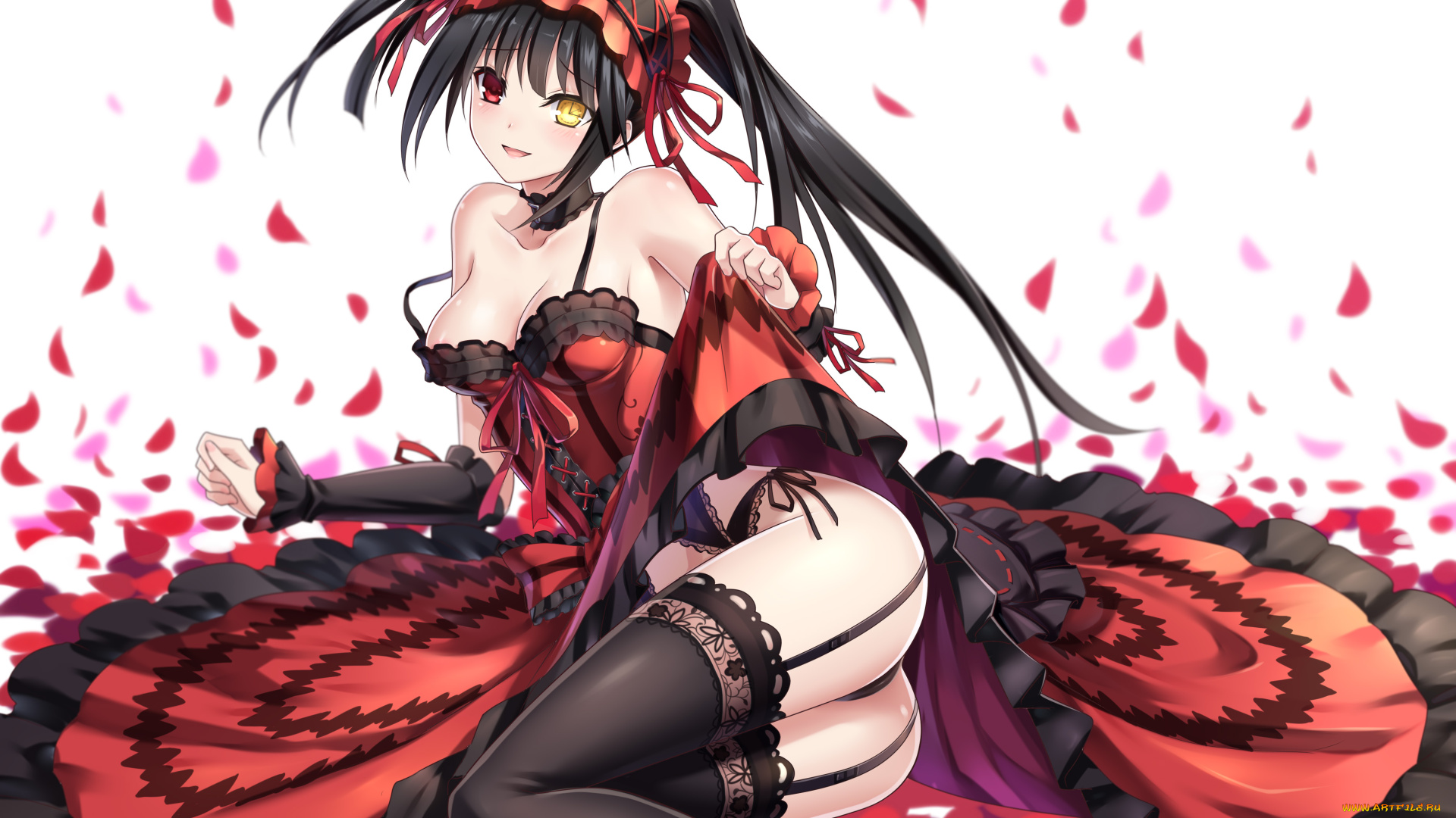 аниме, date, a, live, попа, девушка