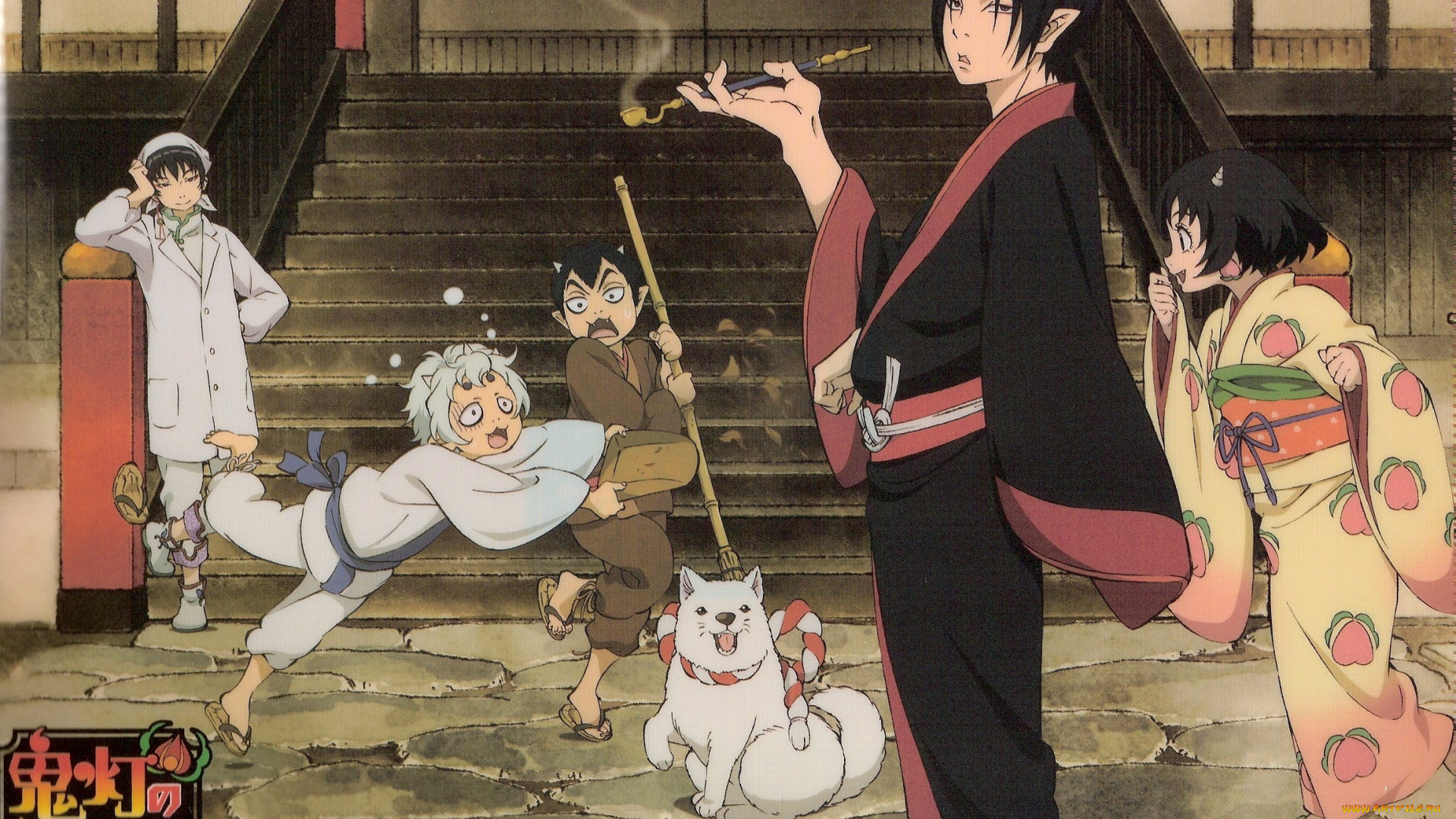 аниме, hoozuki, no, reitetsu, мальчики, хакутаку, хладнокровный, хозуки