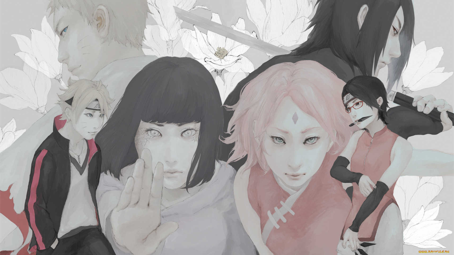 аниме, naruto, boruto, hinata, sakura, sarada, sasuke, uchiha, clan, uzumaki, nanadaime, hokage