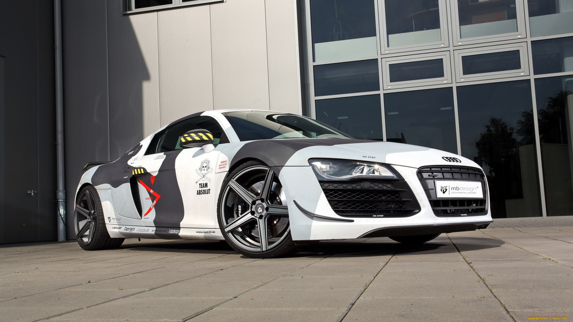 автомобили, audi, здание, белая, r8, ауди