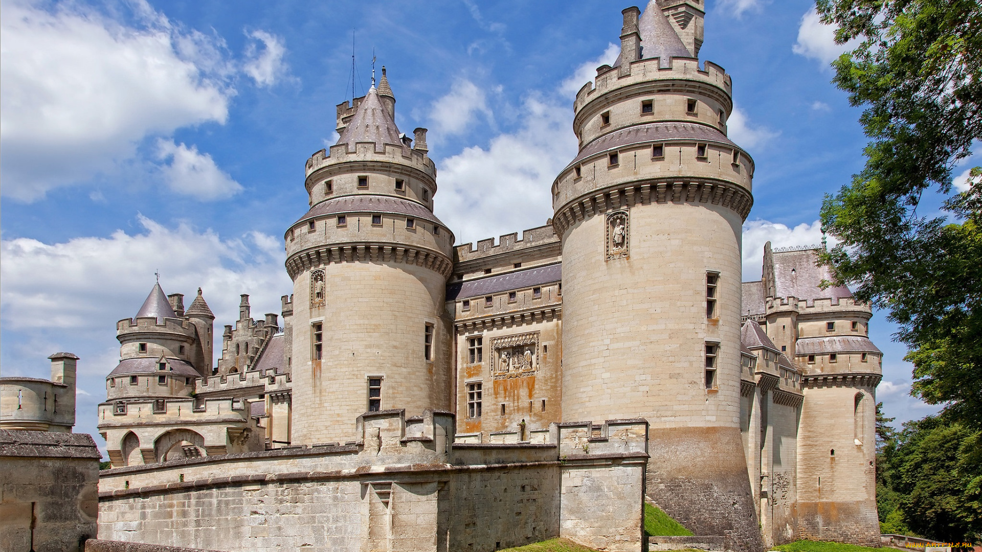 ch&, 226, teau, de, pierrefonds, города, замки, франции, замок