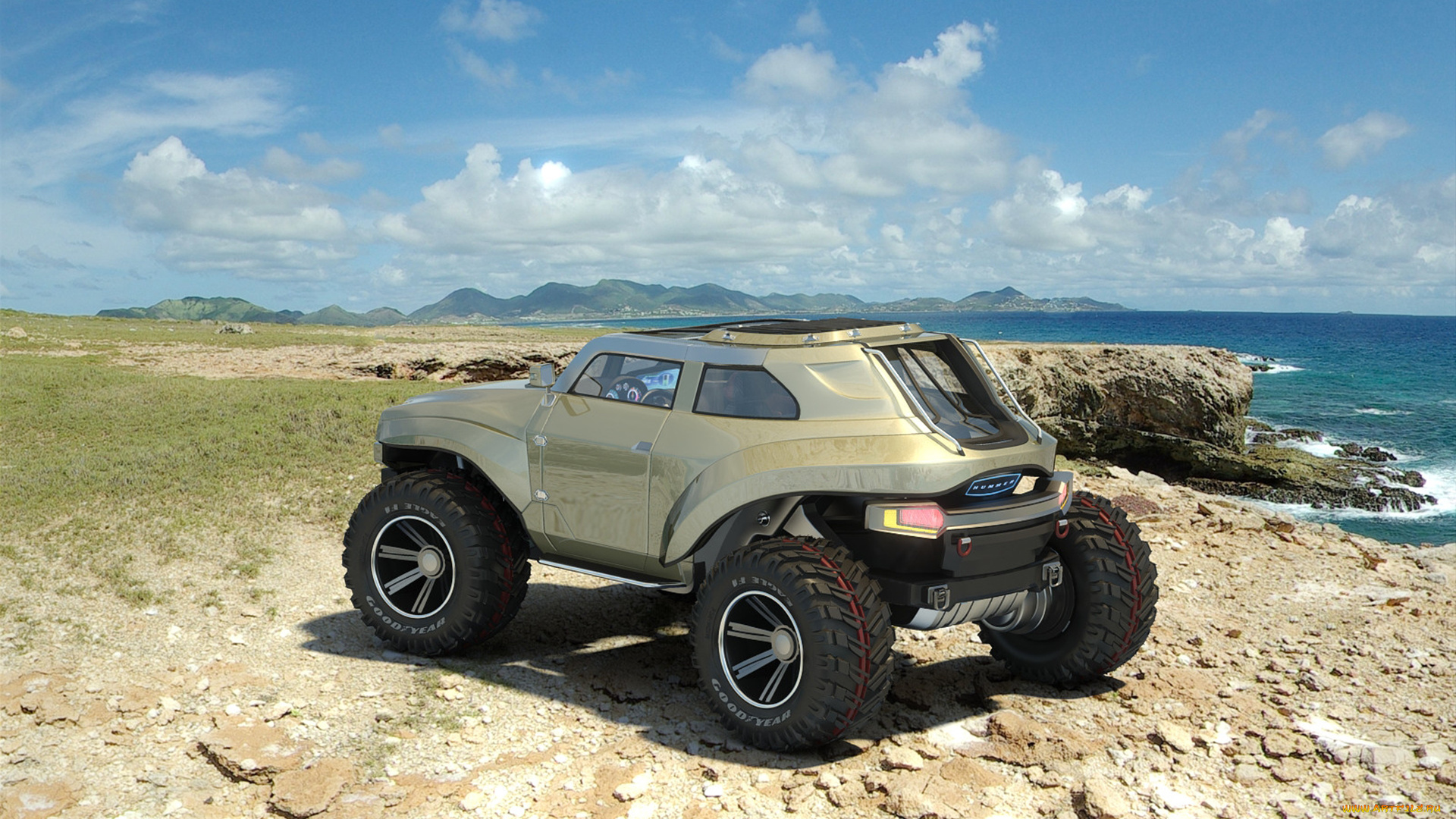 hummer, hb, concept, автомобили, hummer, внедорожник, джип, concept, hb