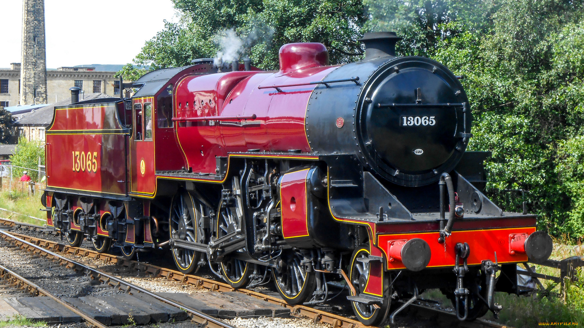 техника, паровозы, паровоз, рельсы