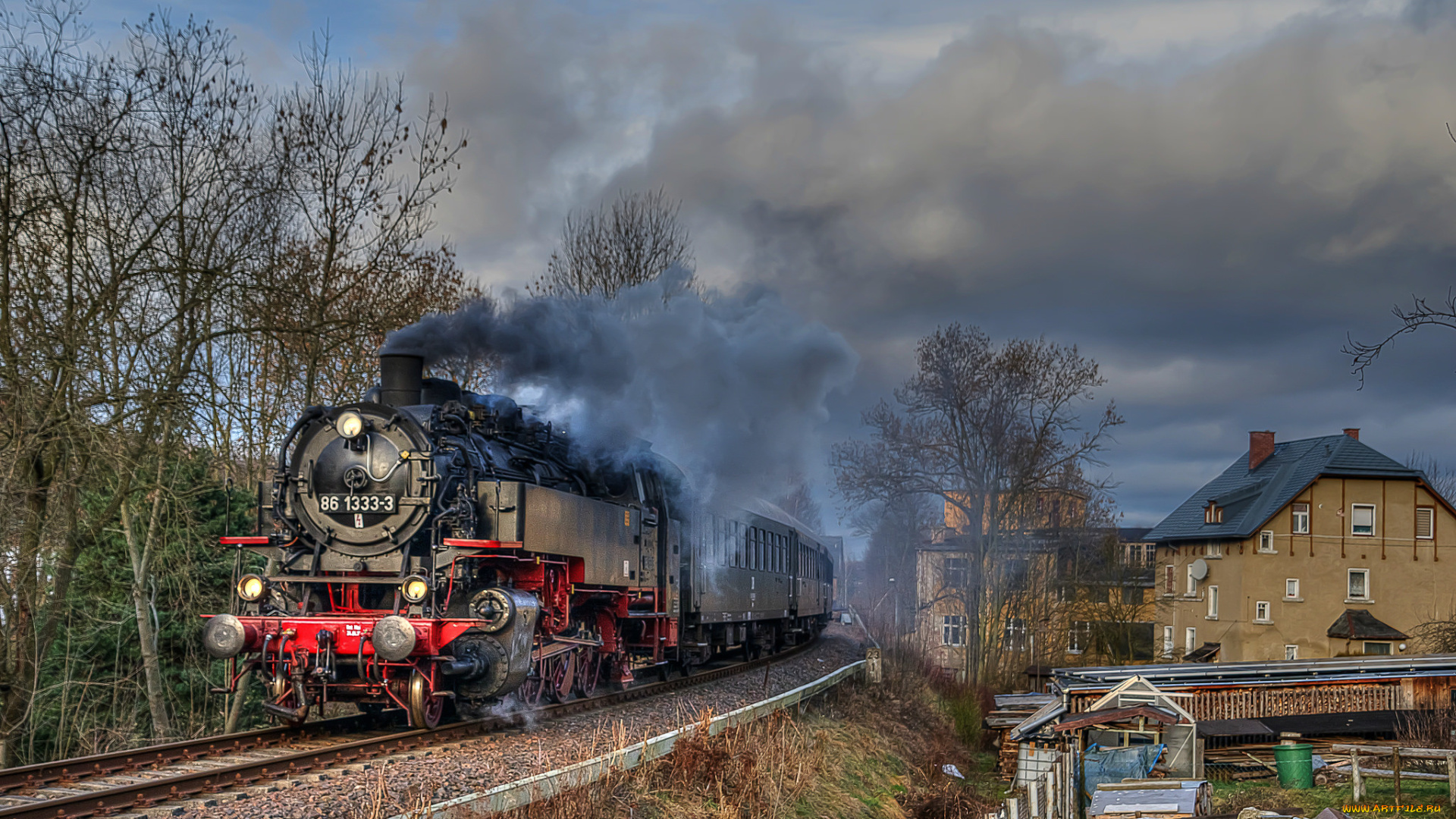 техника, паровозы, паровоз, рельсы