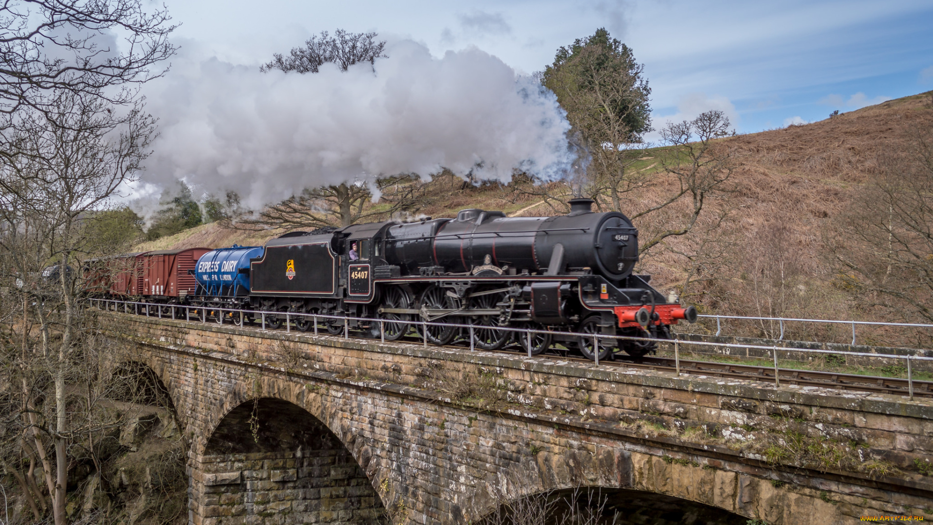 техника, паровозы, паровоз, рельсы
