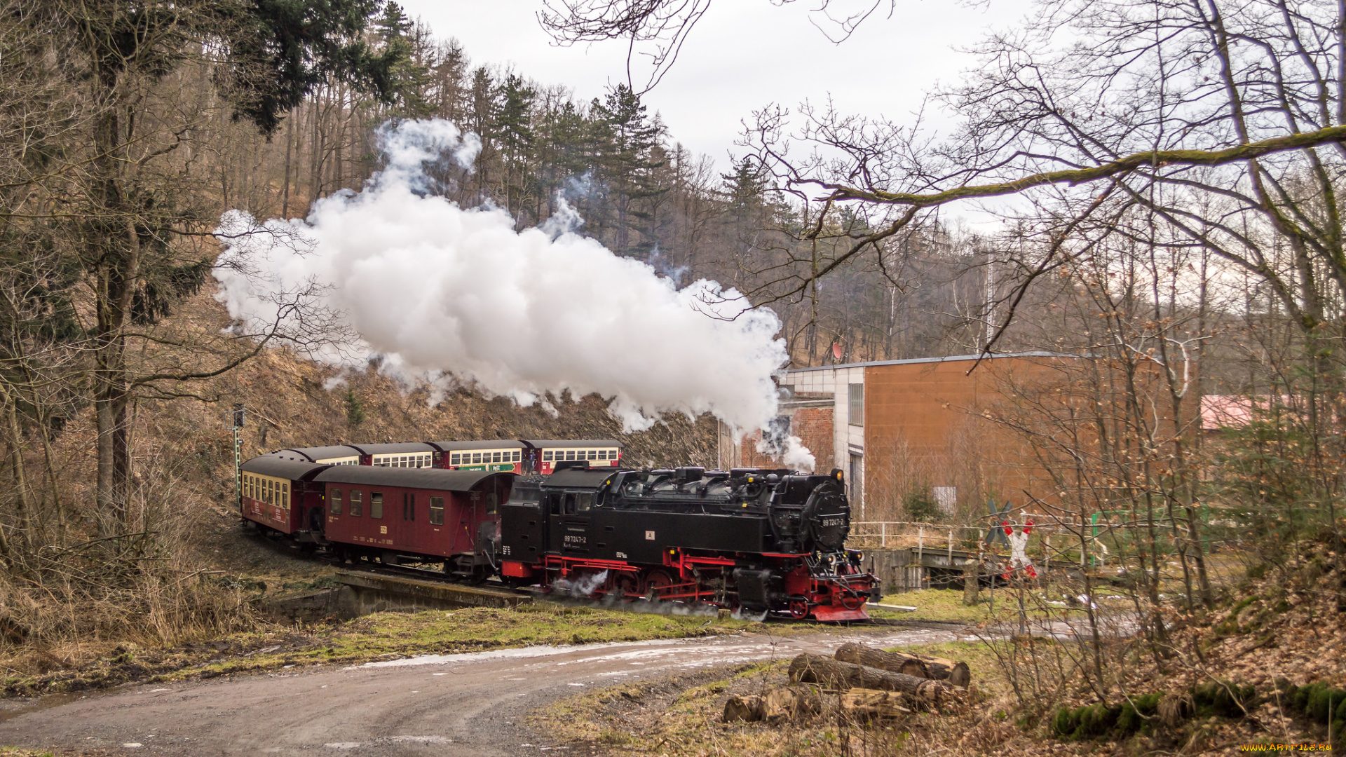 техника, паровозы, паровоз, рельсы