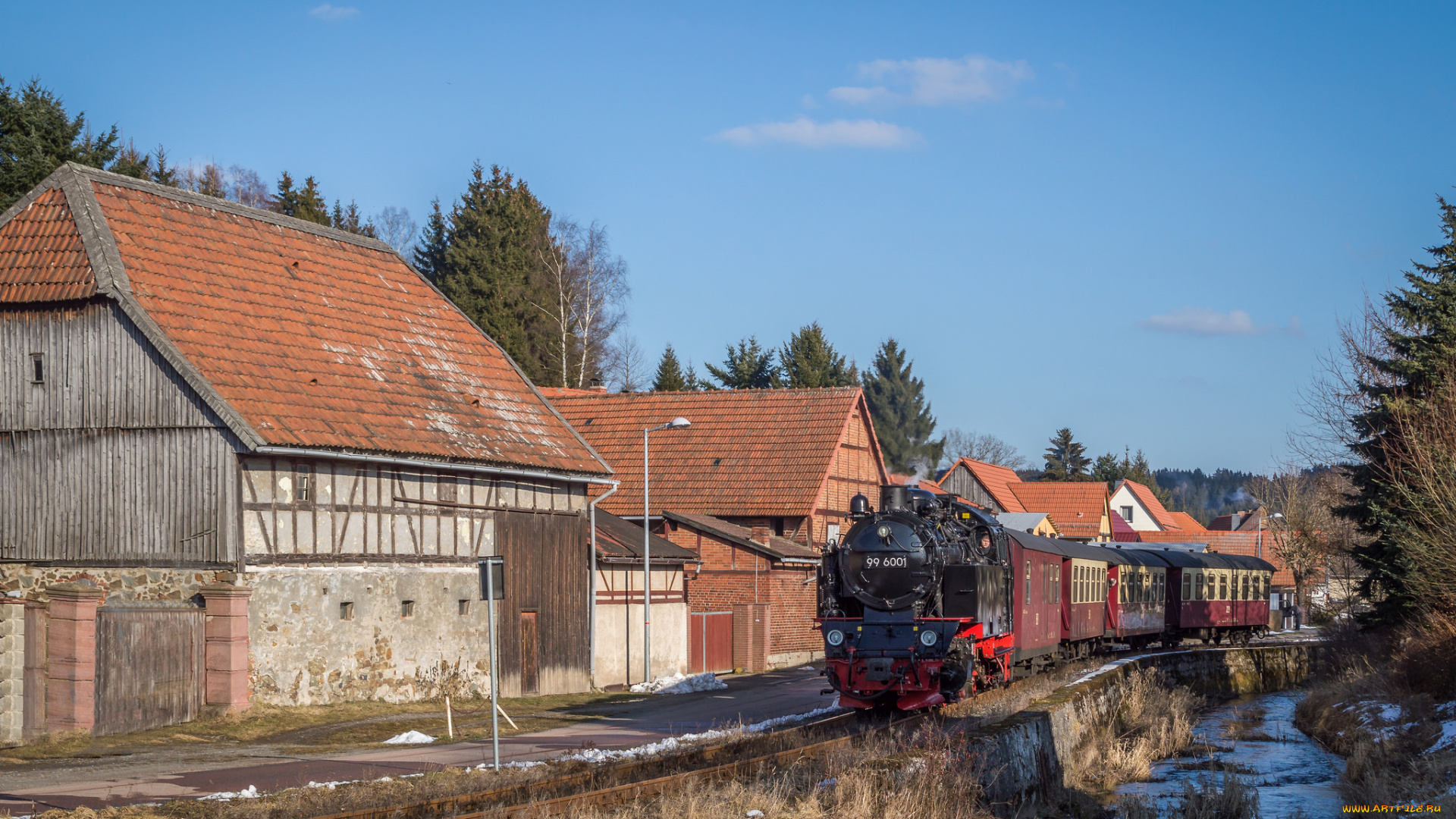 техника, паровозы, паровоз, рельсы