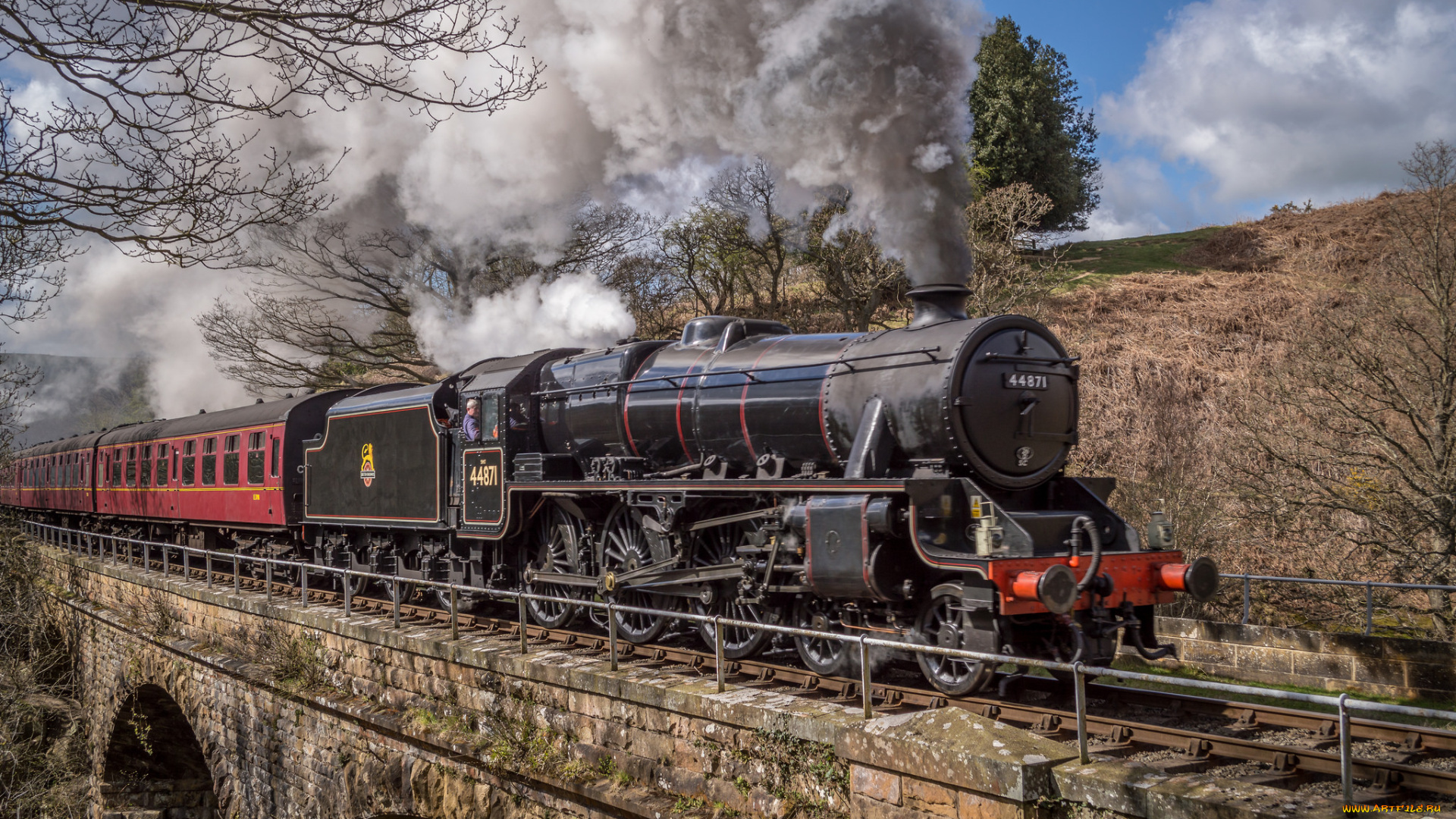 техника, паровозы, рельсы, паровоз