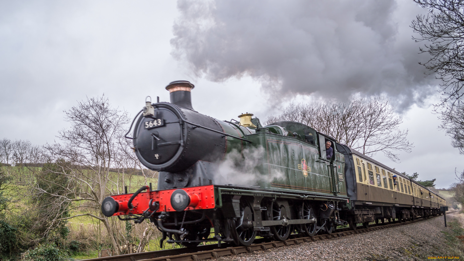 техника, паровозы, рельсы, паровоз