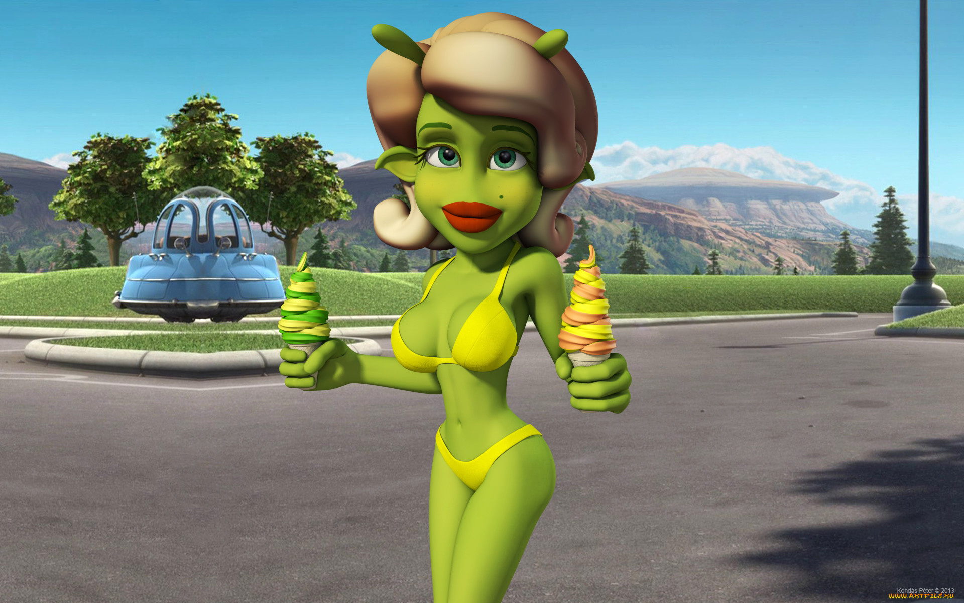 3д, графика, существа, , creatures, интерьер, персонаж