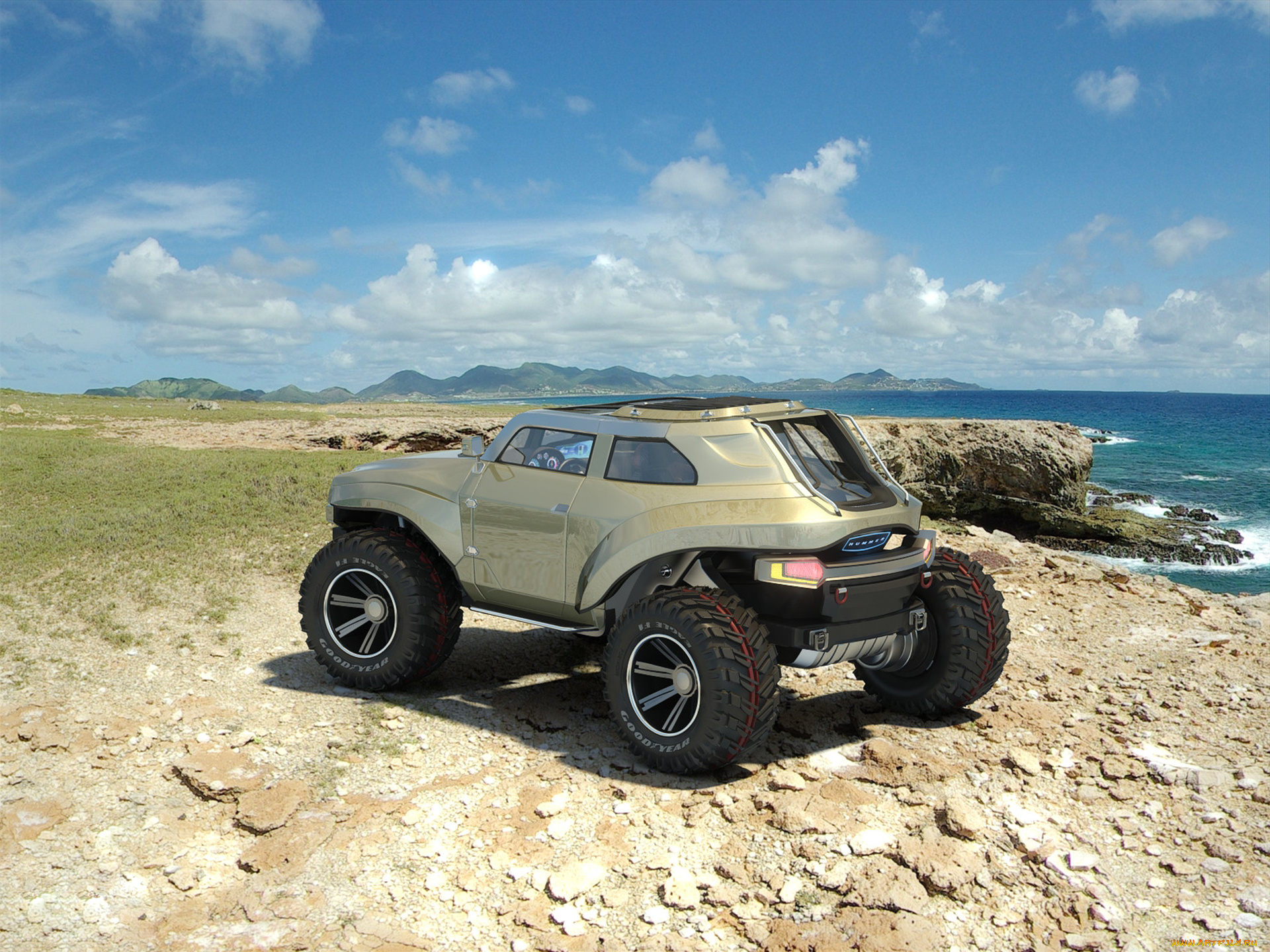 hummer, hb, concept, автомобили, hummer, внедорожник, джип, concept, hb