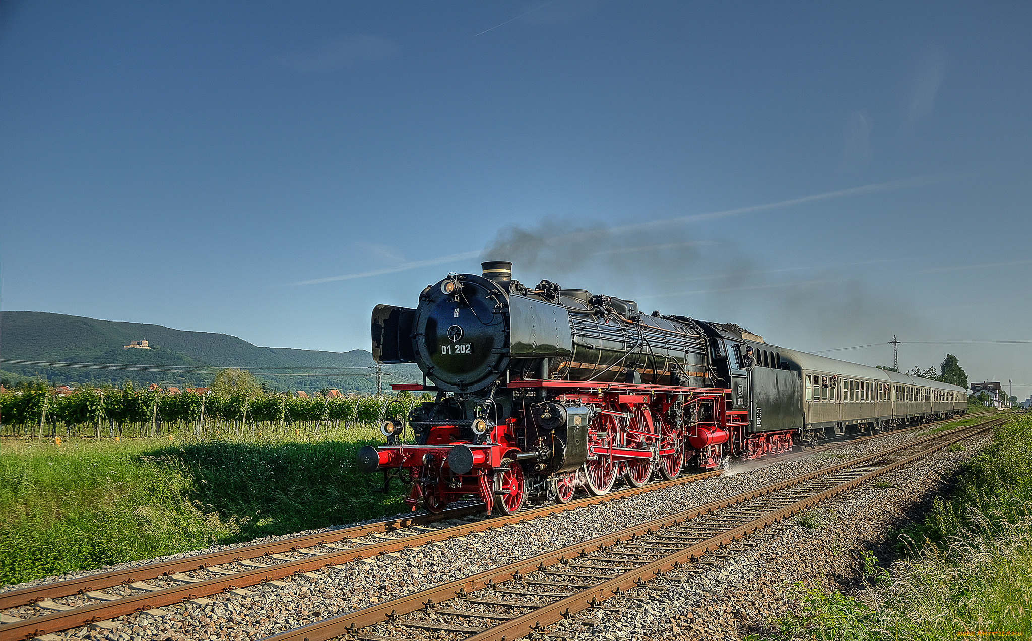 техника, паровозы, паровоз, рельсы