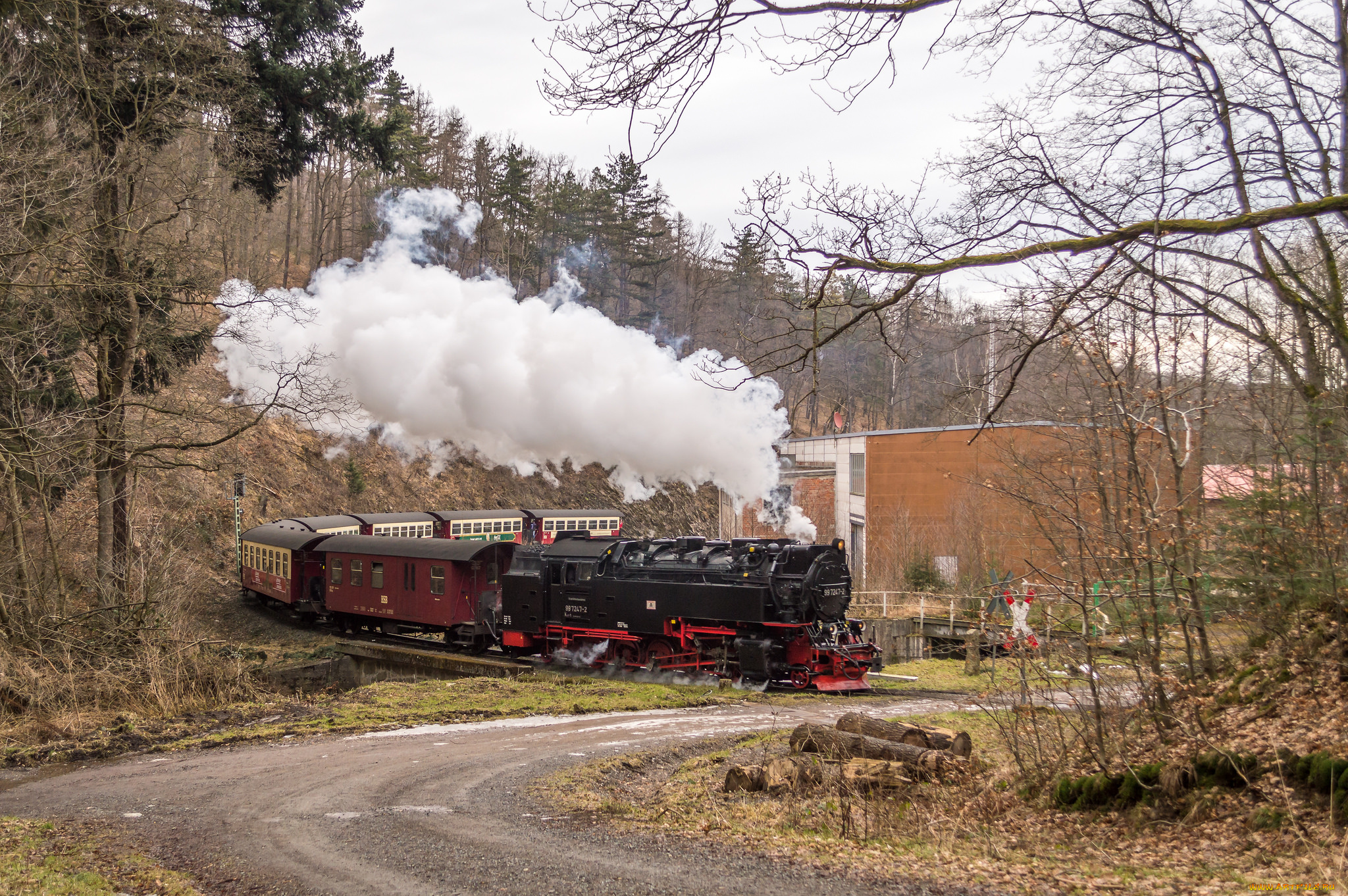 техника, паровозы, паровоз, рельсы
