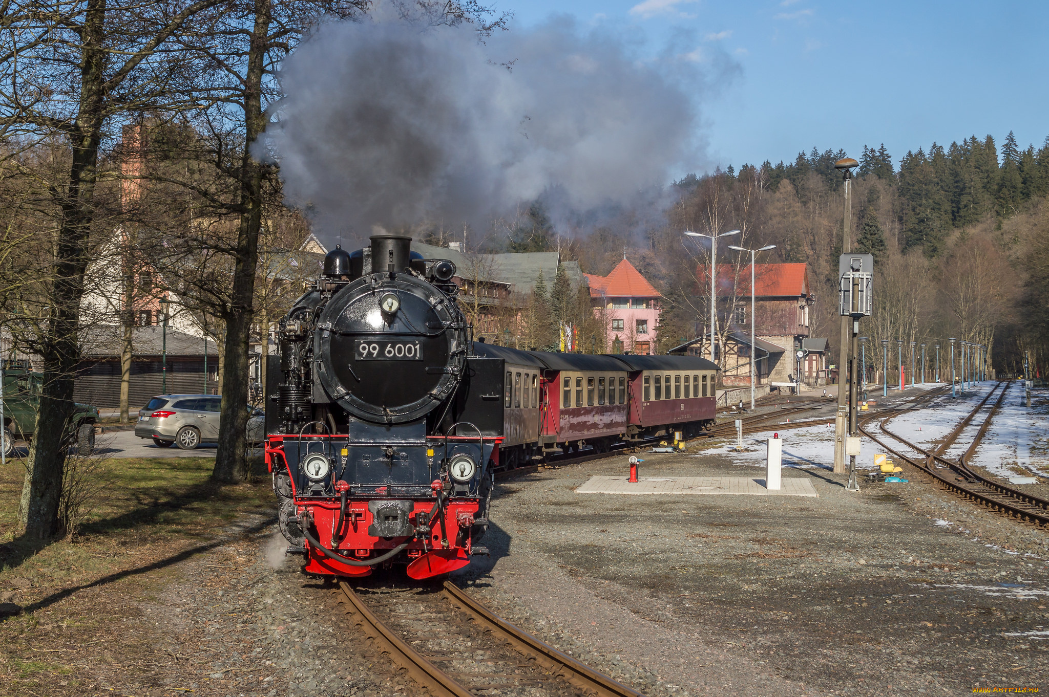 техника, паровозы, рельсы, паровоз