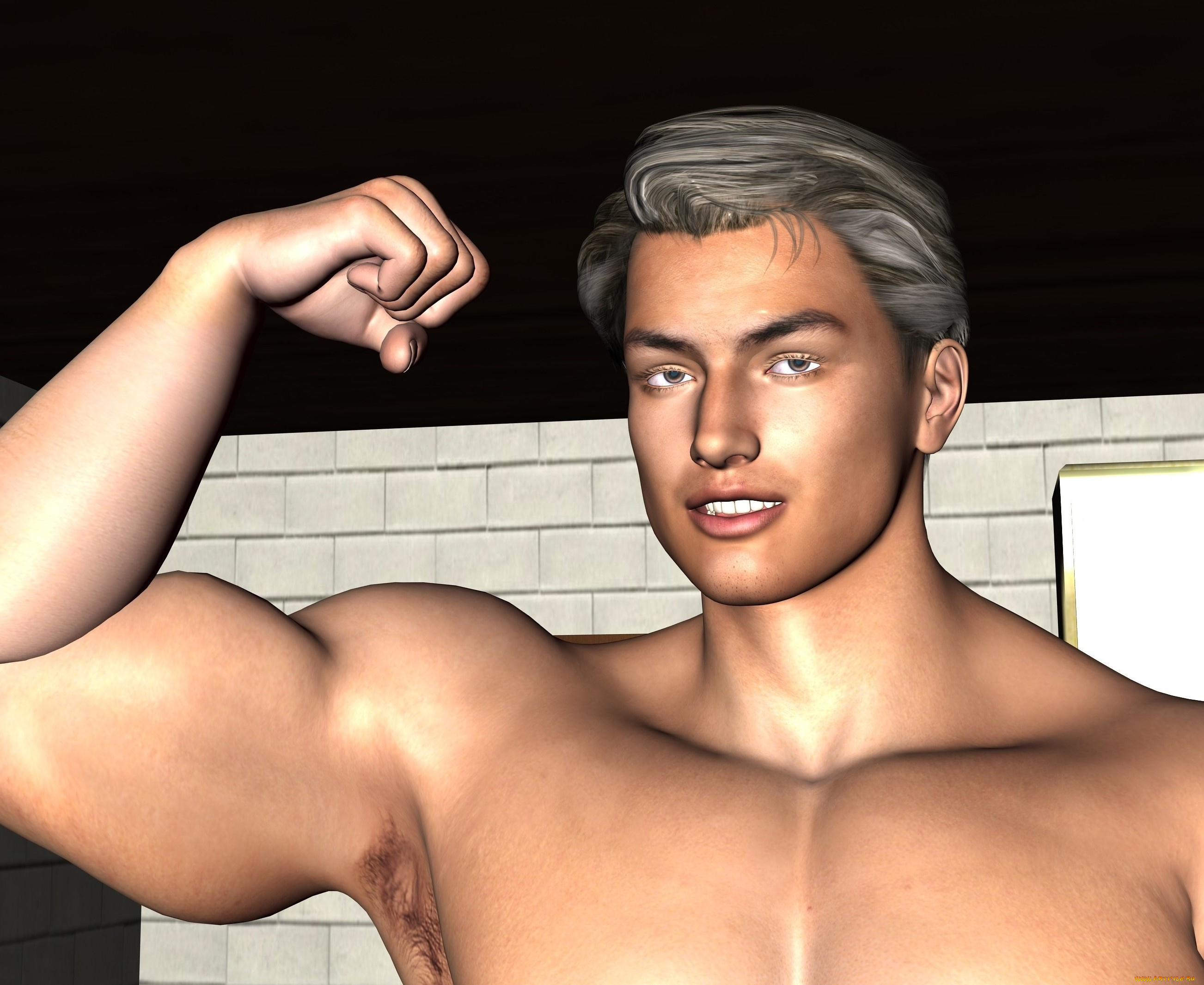 3д, графика, портрет, , portraits, фон, взгляд, мужчина