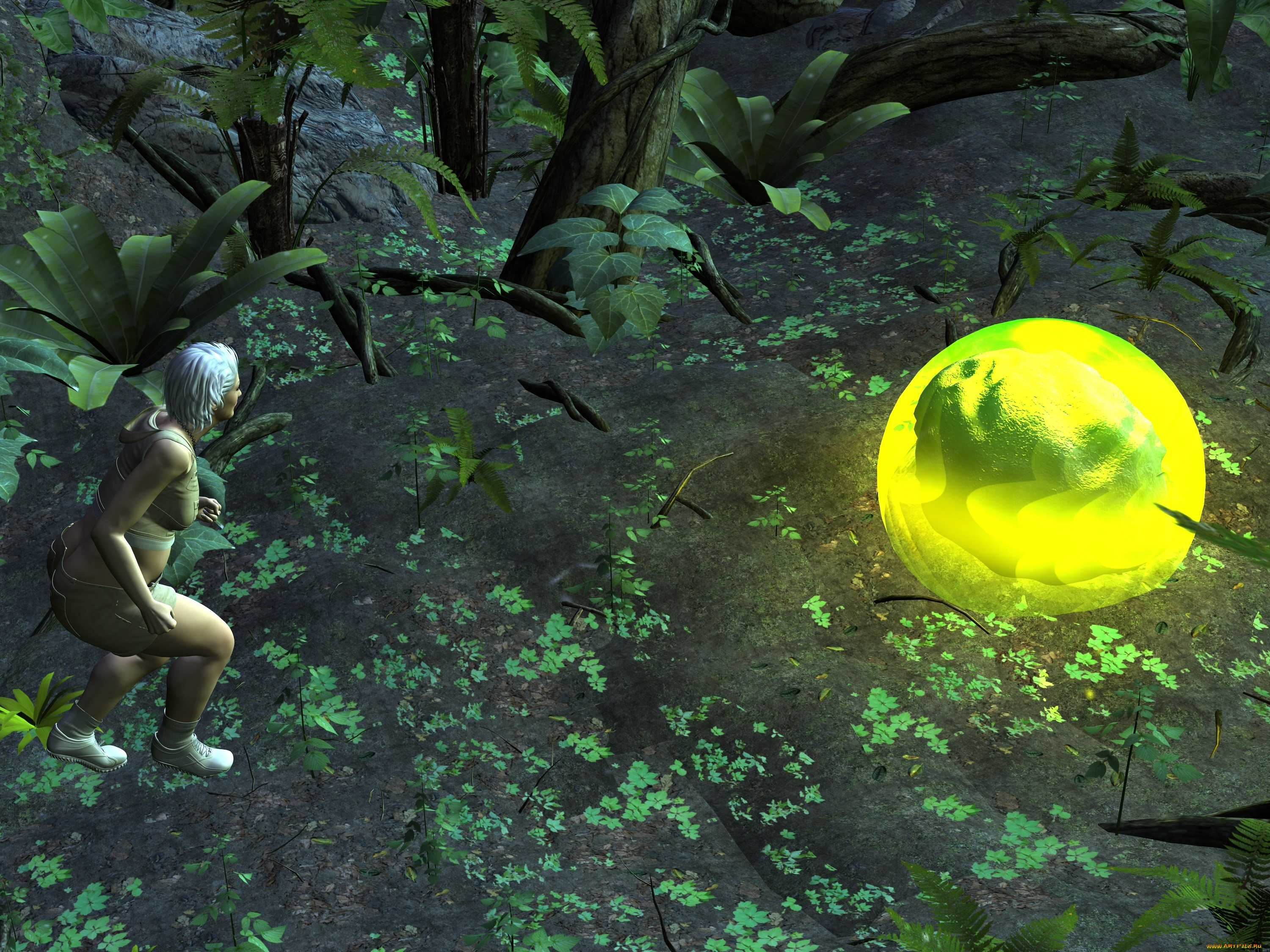 3д, графика, фантазия, , fantasy, шар, фон, взгляд, девушка