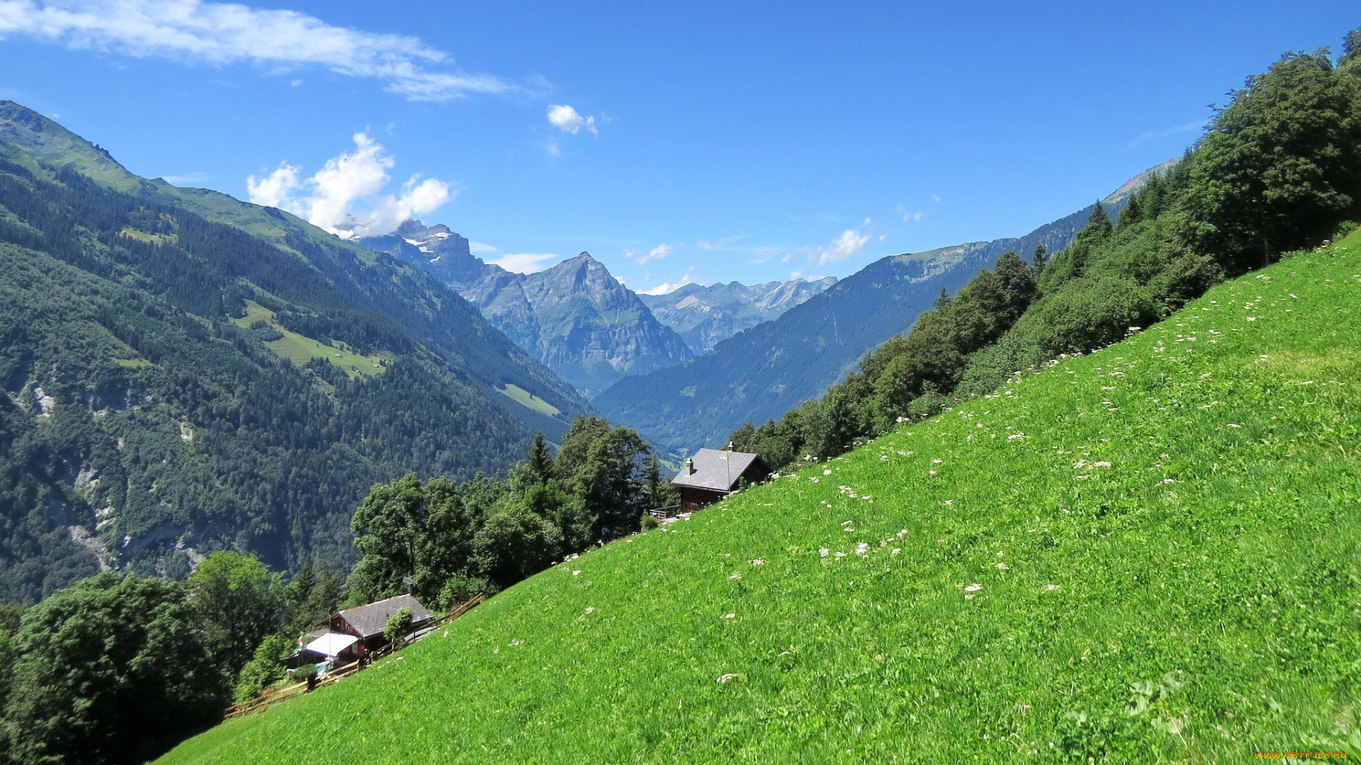 природа, горы, облака