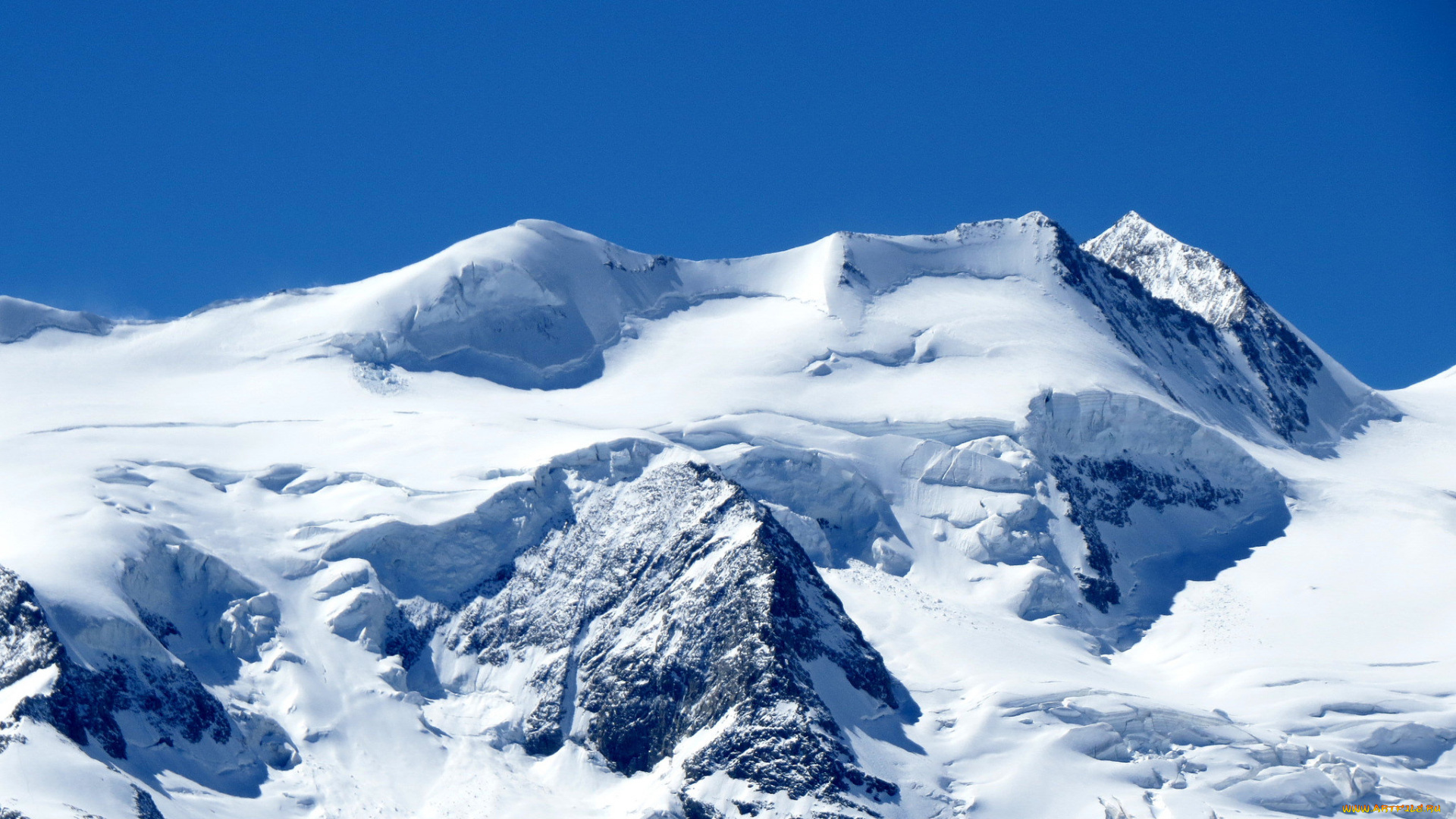 природа, горы, снег