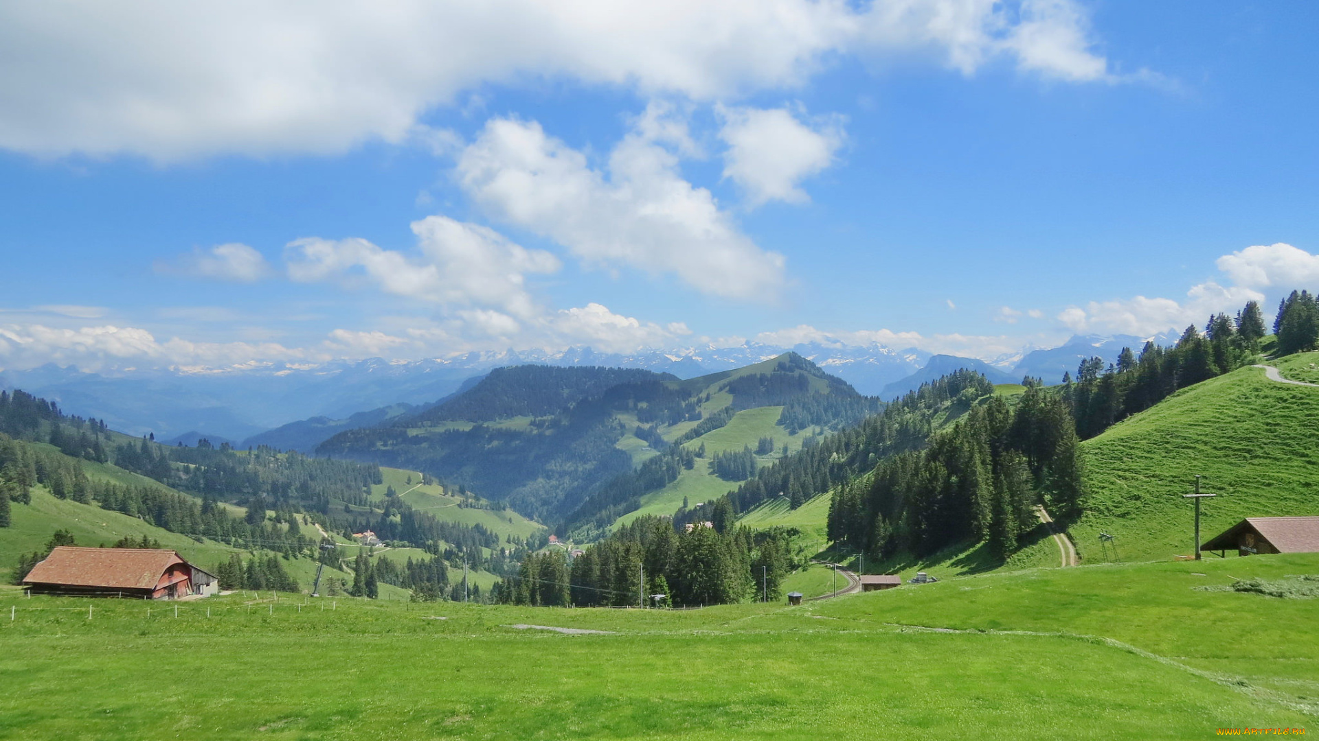 природа, пейзажи, облака, горы