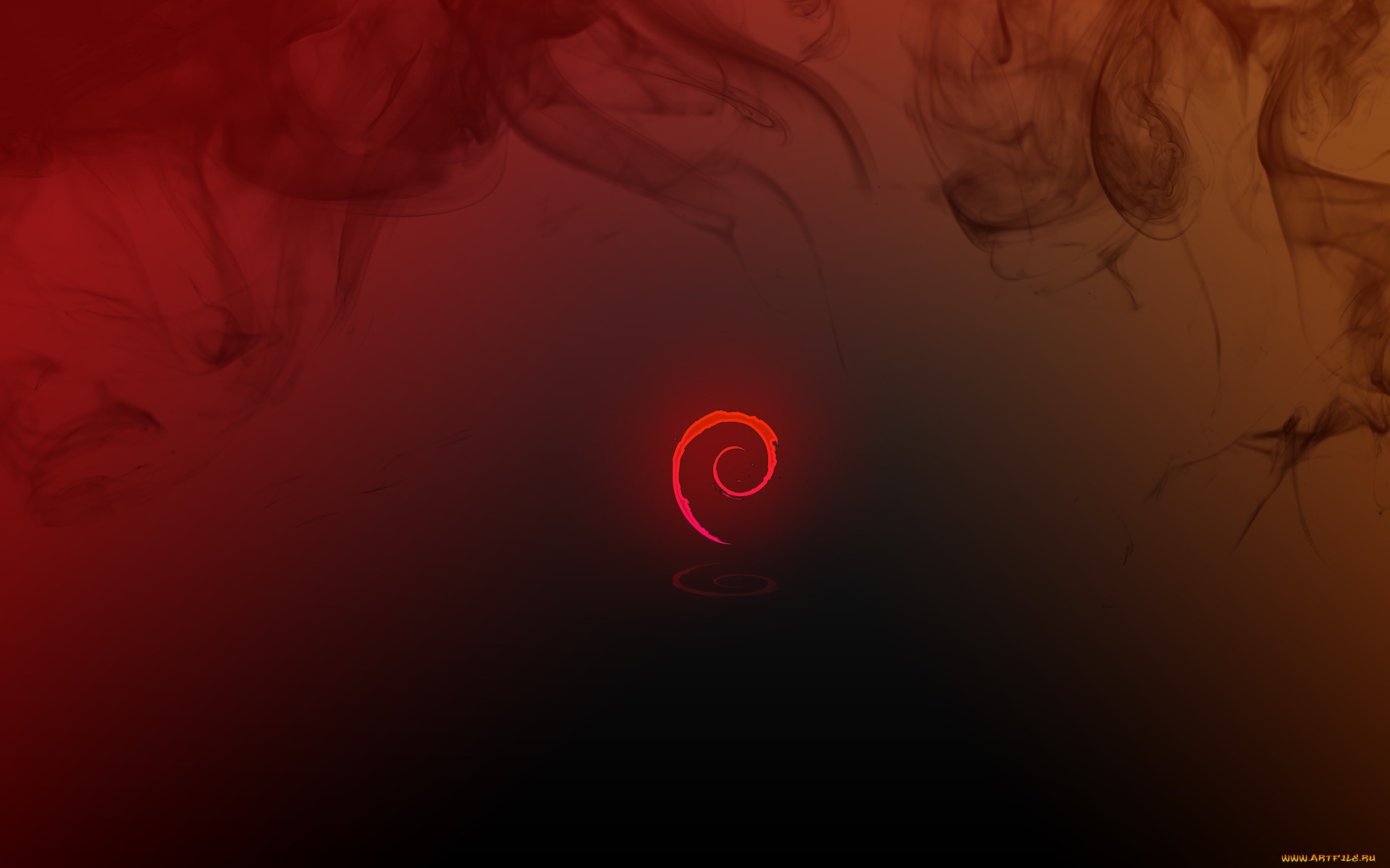 компьютеры, debian, фон, логотип