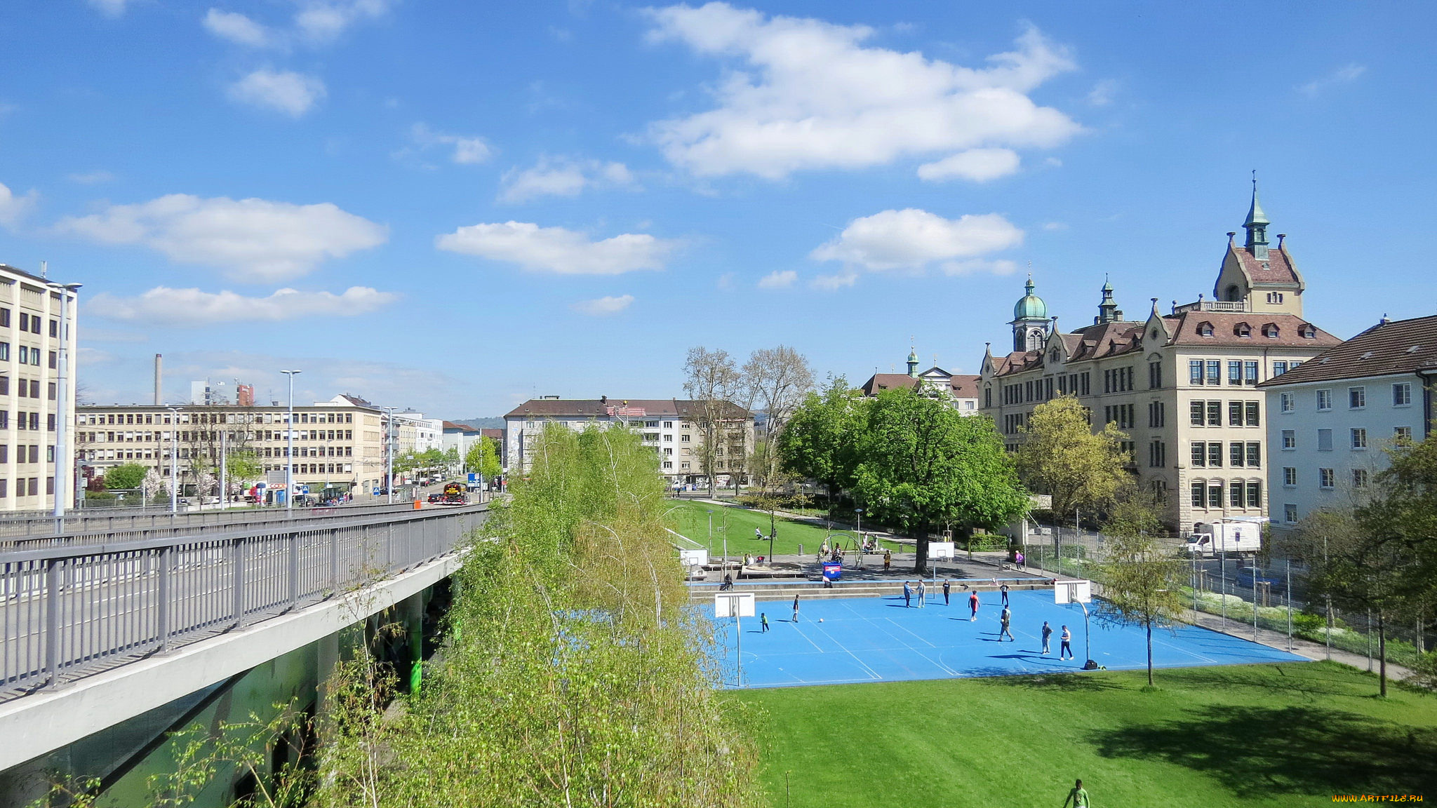 города, -, панорамы, дома