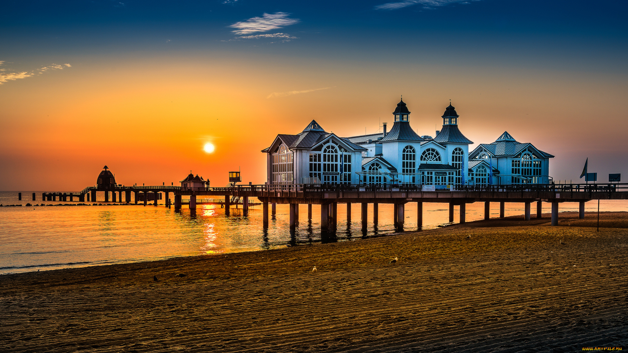 города, -, пейзажи, рассвет