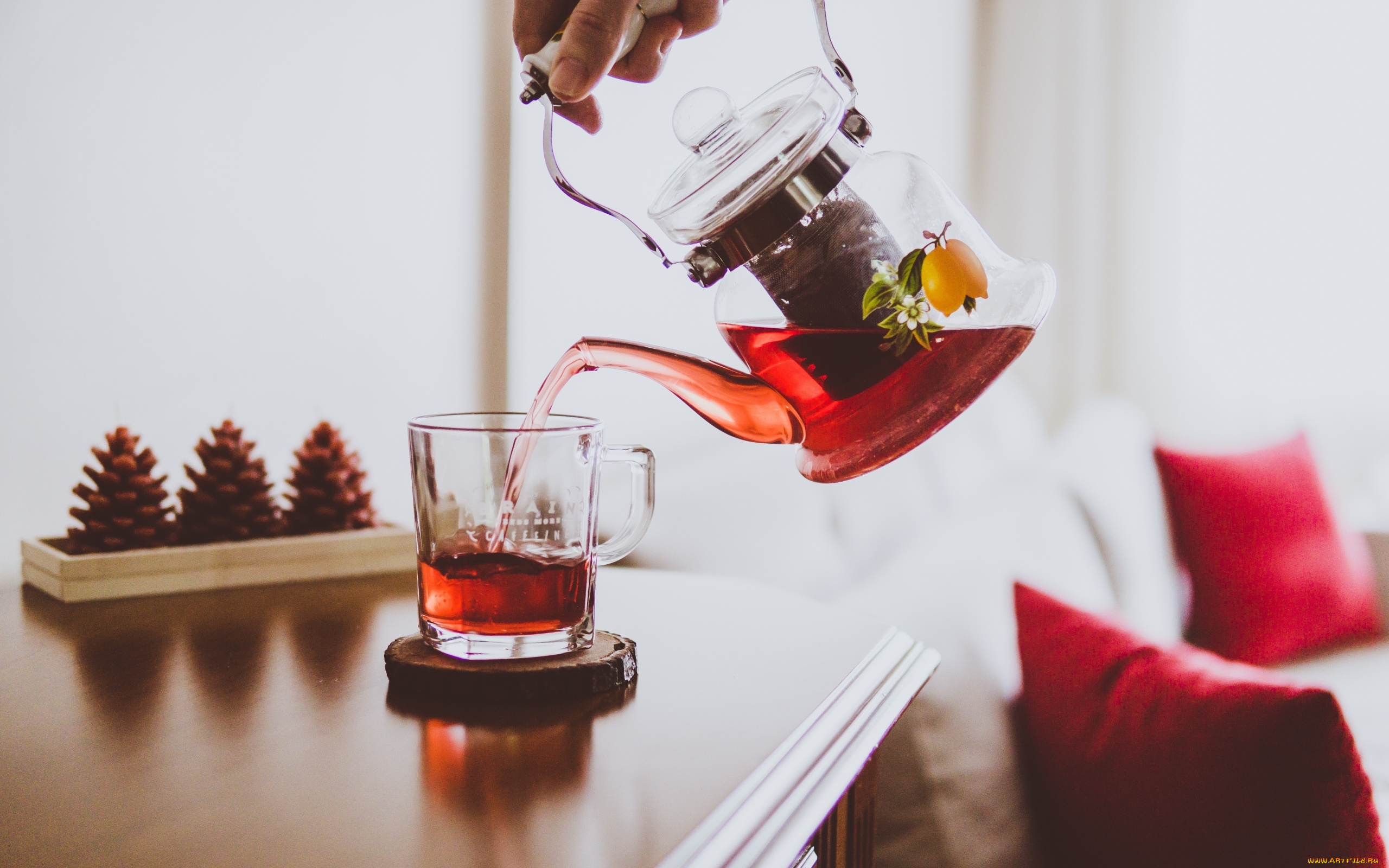 еда, напитки, , Чай, стакан, чайник, напиток