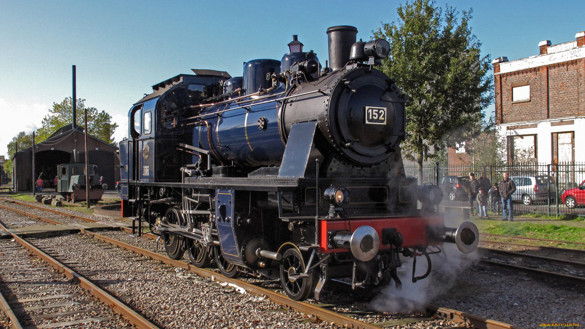 техника, паровозы, локомотив, состав