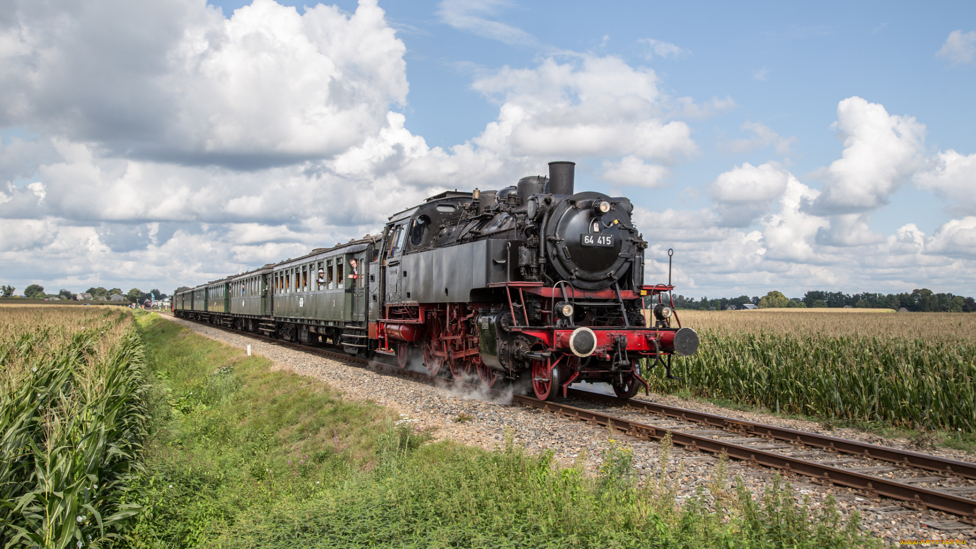 техника, паровозы, локомотив, состав