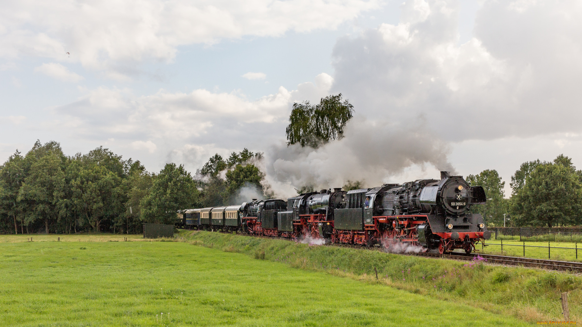 техника, паровозы, состав, локомотив